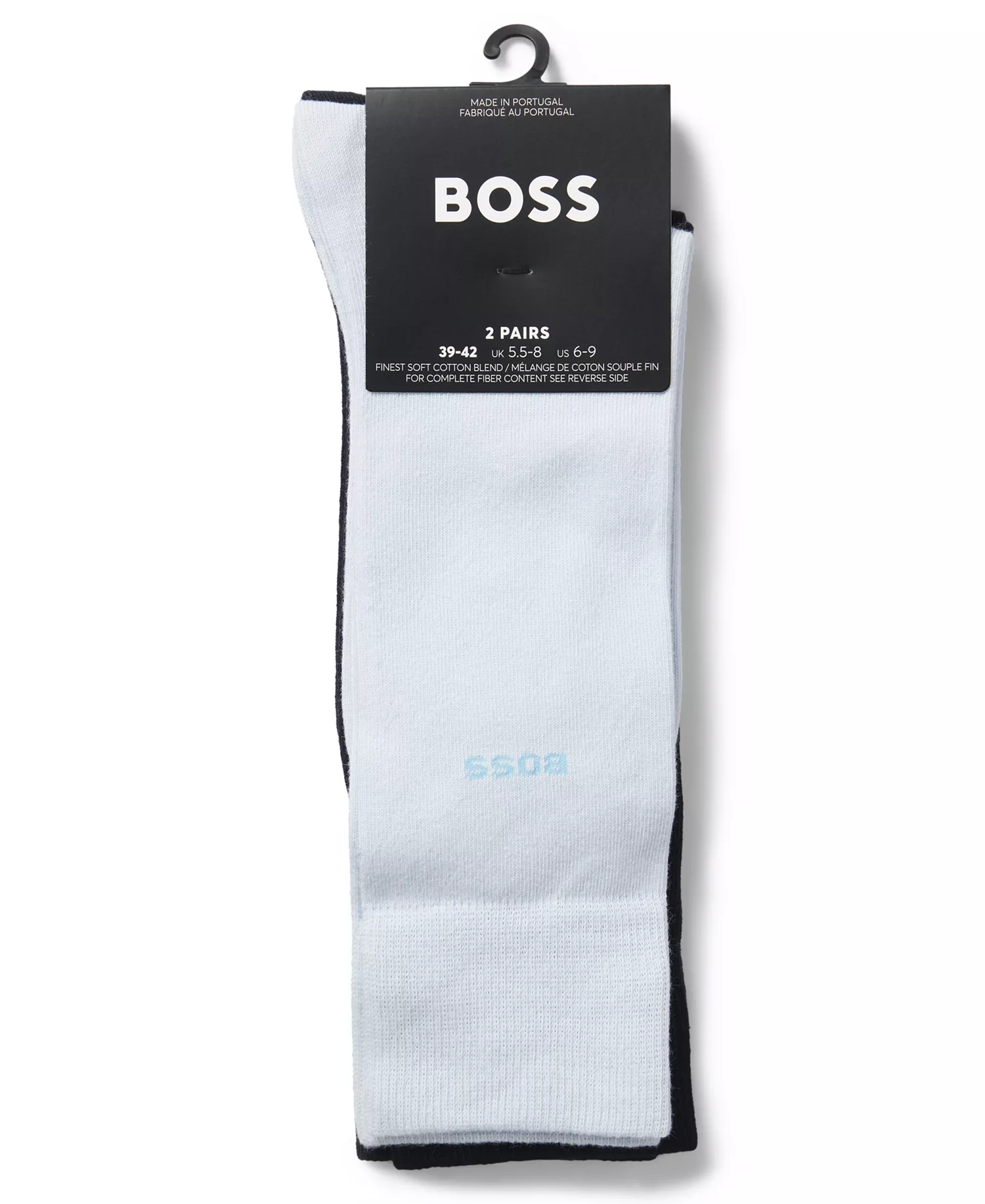 Men's Solid Socks, 2-Pack - Blue/Navy - 7-13