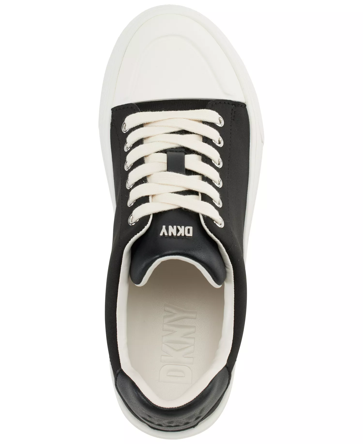 Women's York Lace-Up Low-Top Sneakers - Black/ Eggnog - 5M