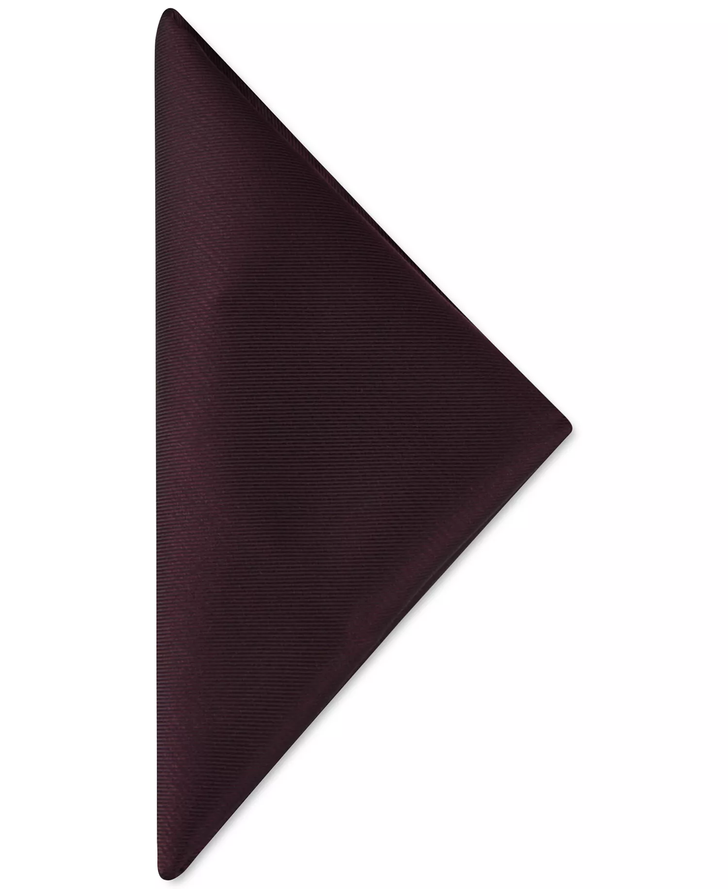 Men's Unison Solid Pocket Squares  - Burgundy - ONE SIZE