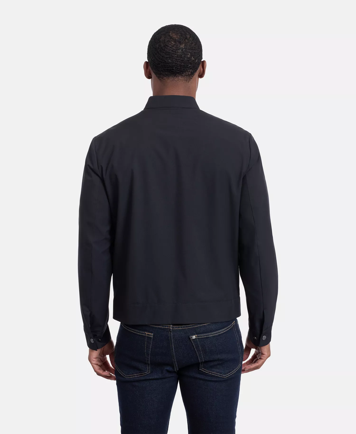 Men's Mesh-Lined Golf Jacket - Black - L