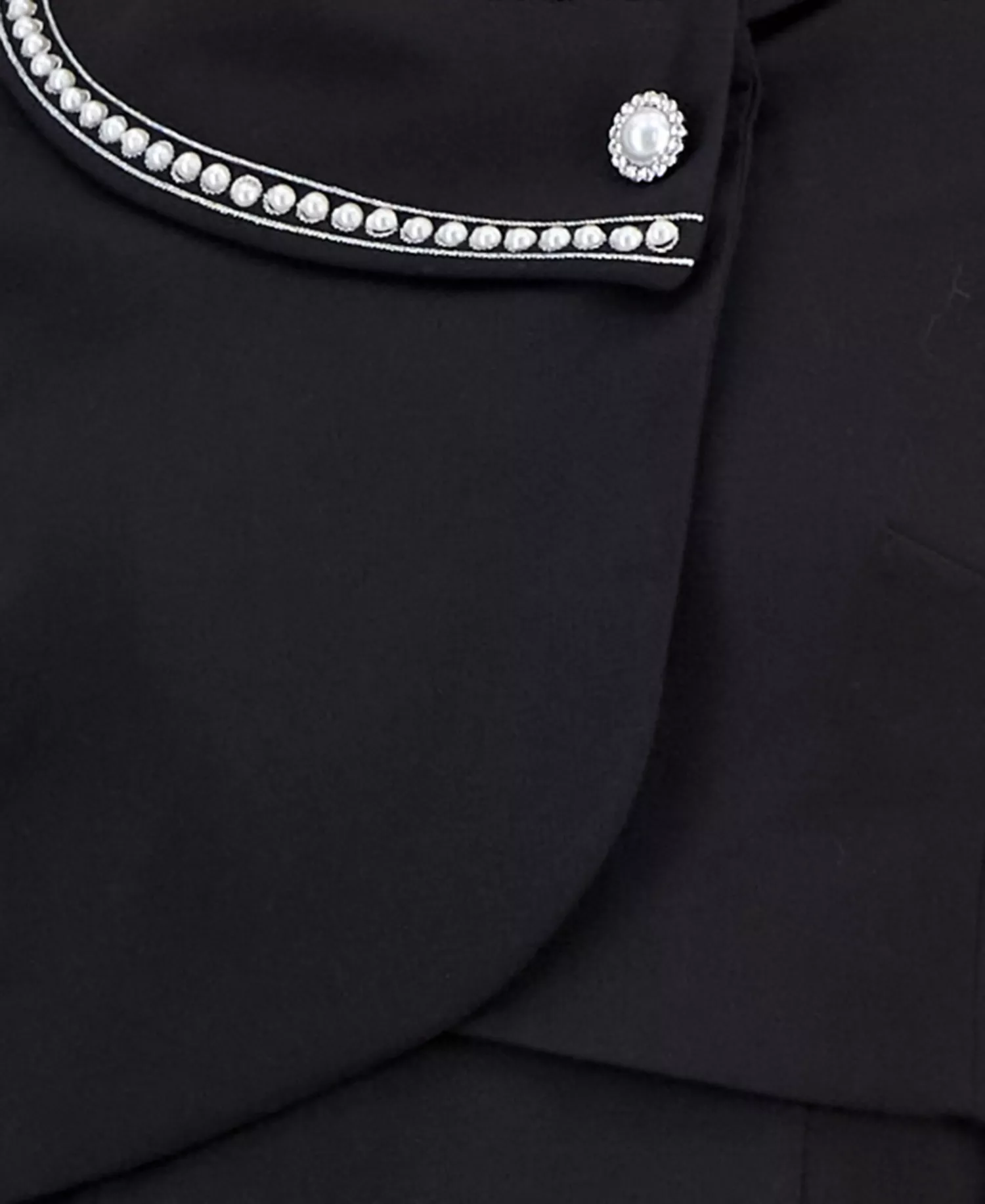 Beaded Dress Suit Set - Black - 10