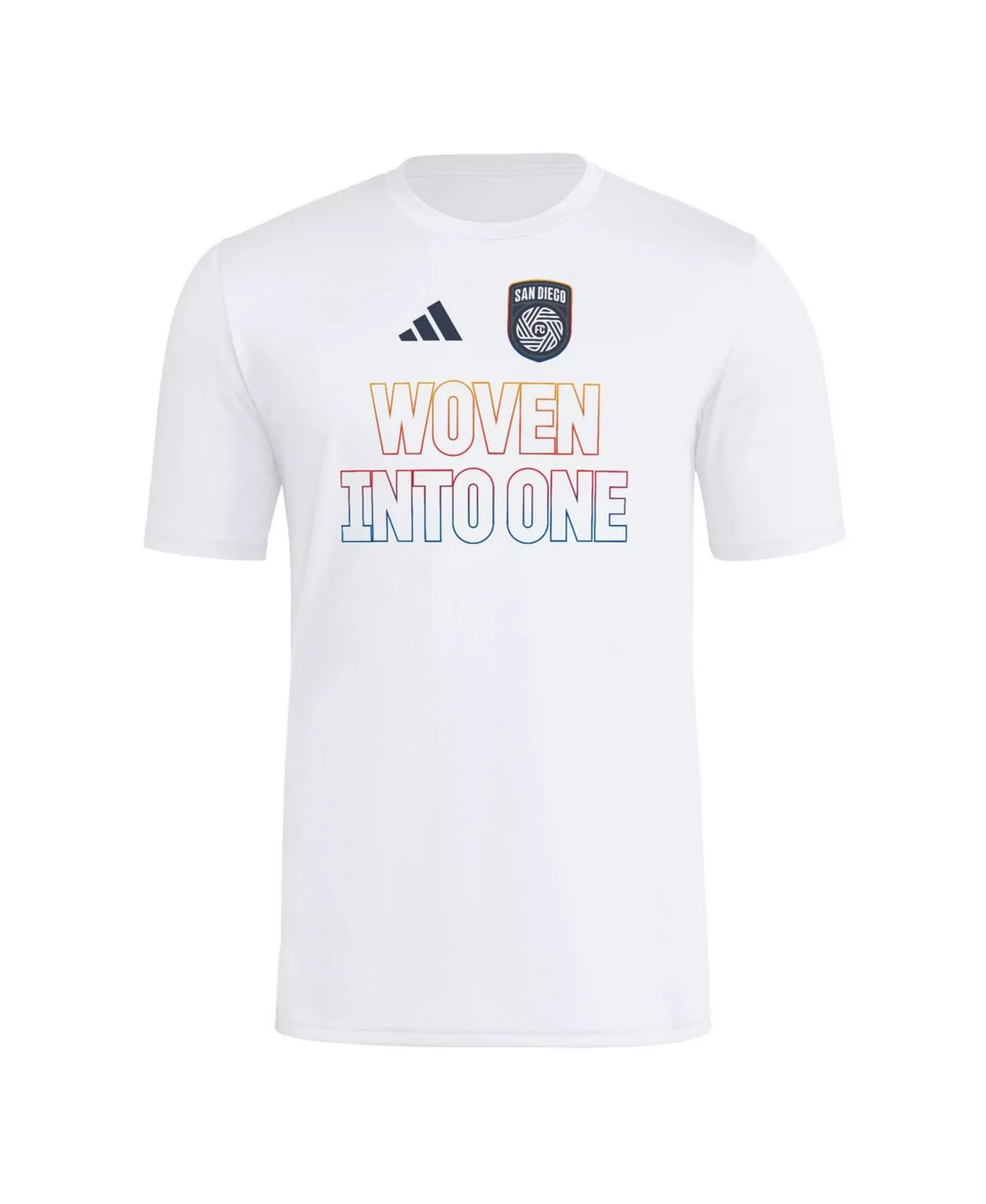 Men's White San Diego FC 2025 Jersey Hook AEROREADY T-Shirt - White - 2XL