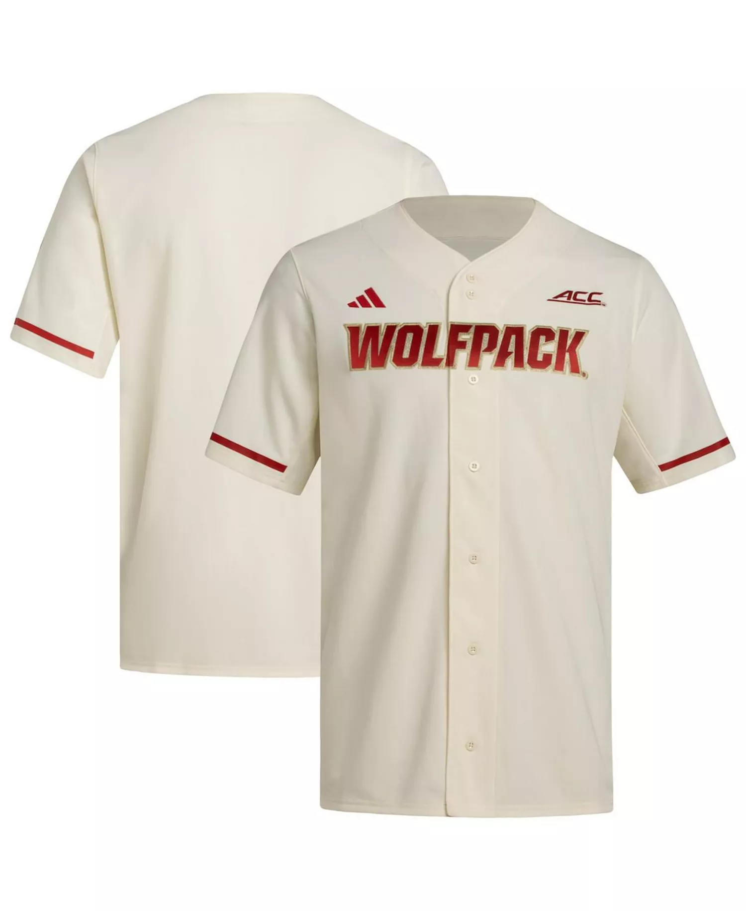 Men's Cream NC State Wolfpack Replica Baseball Jersey - Cream - 2XL