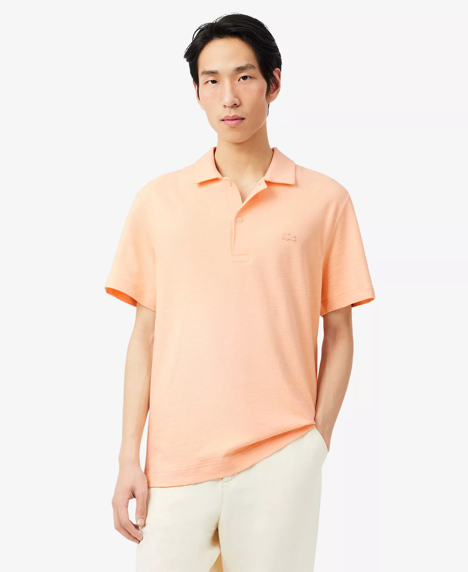 Men's Classic Fit Textured Polo Shirt - Angie - 2XL