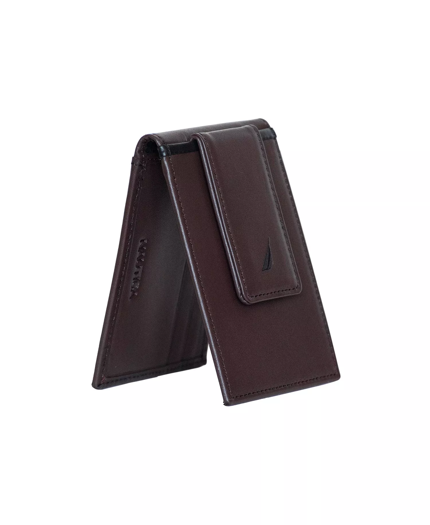 Men's Pop J Class Front Pocket Wallet - Black, Brown - ONE SIZE