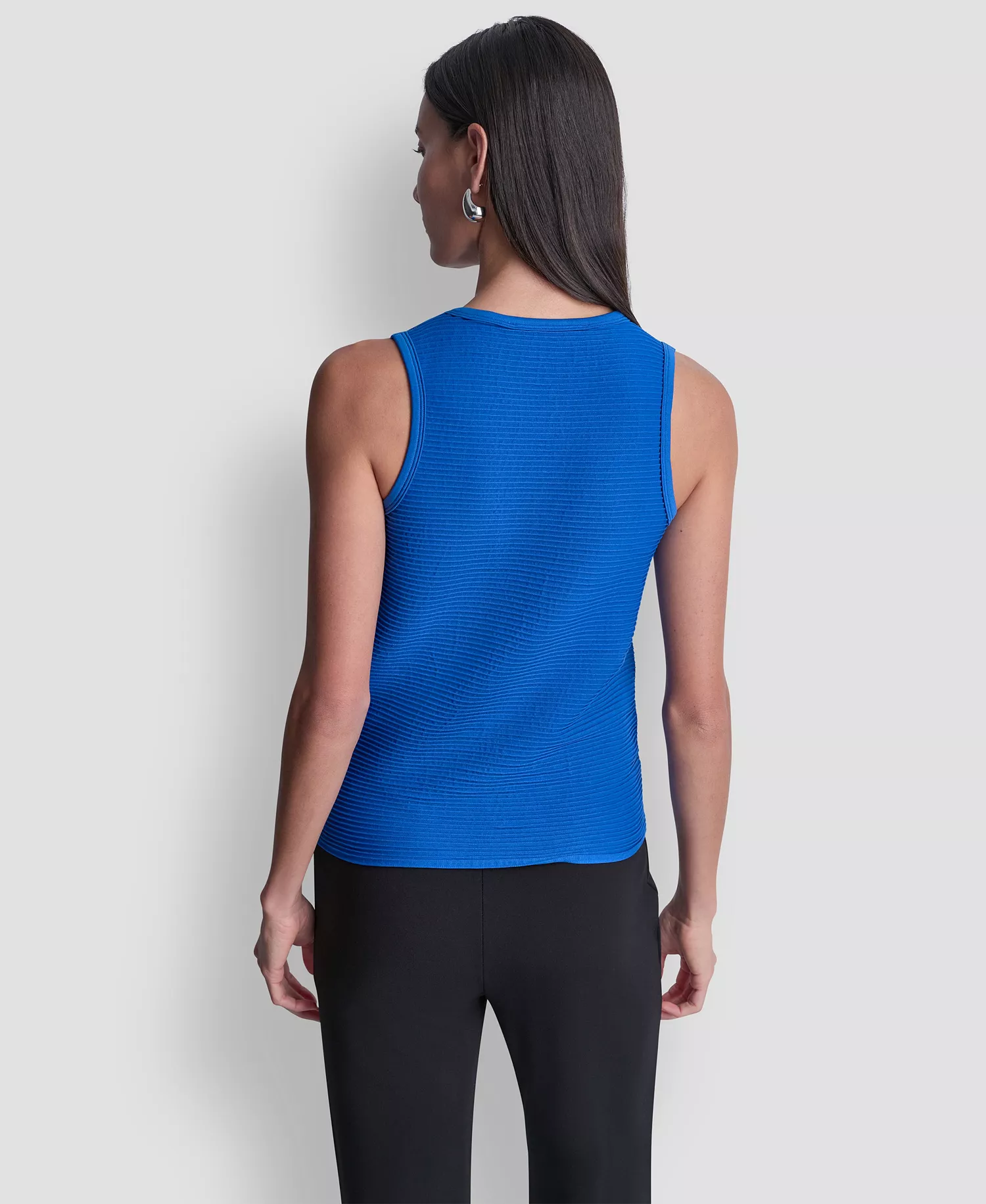 Women's Cutaway Seamless Tank - Black - L