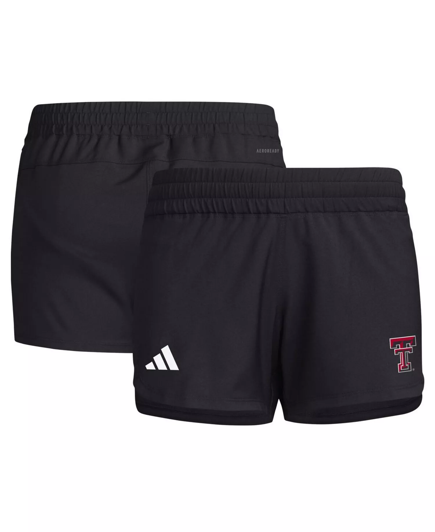 Women's Black Texas Tech Red Raiders Sideline AEROREADY Woven Shorts - Black - L