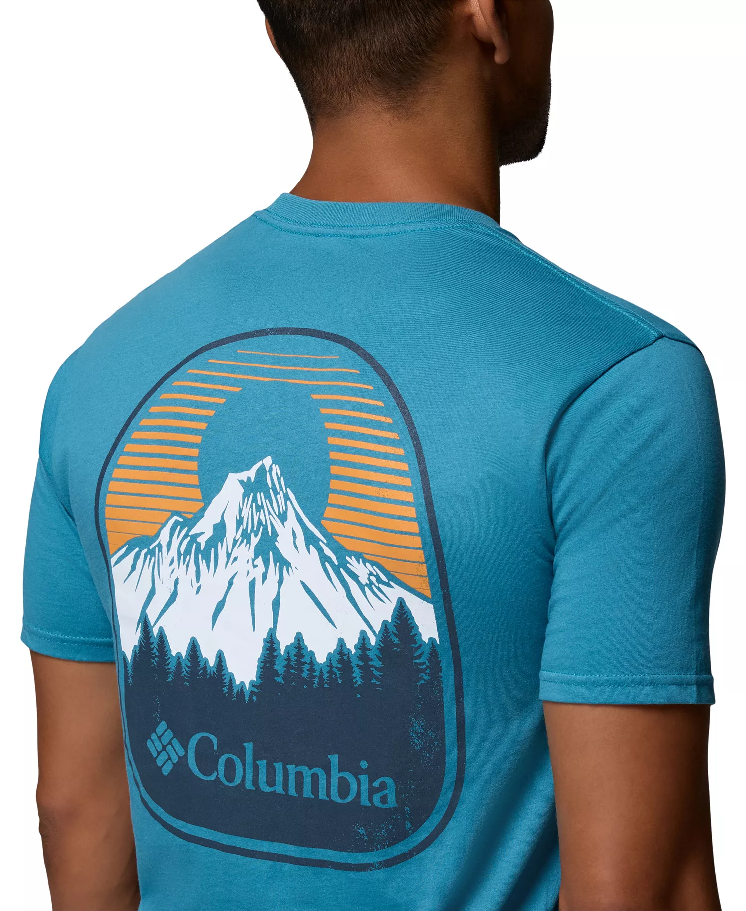 Men's Topper Graphic Crewneck T-Shirt - Canyon blue - L