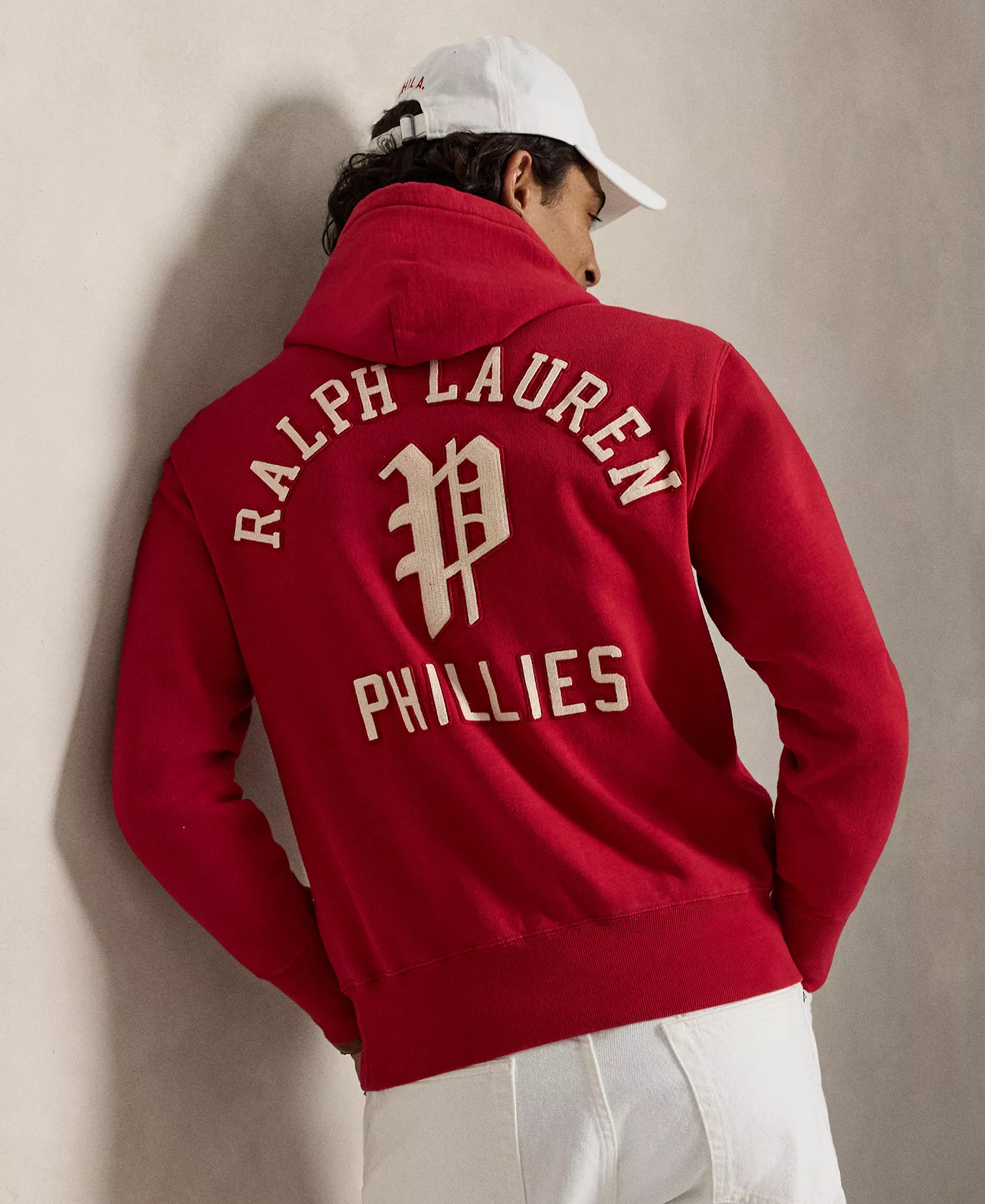 Men's Long-Sleeve Logo Patch Sweatshirt - Ralph Red - 2XL