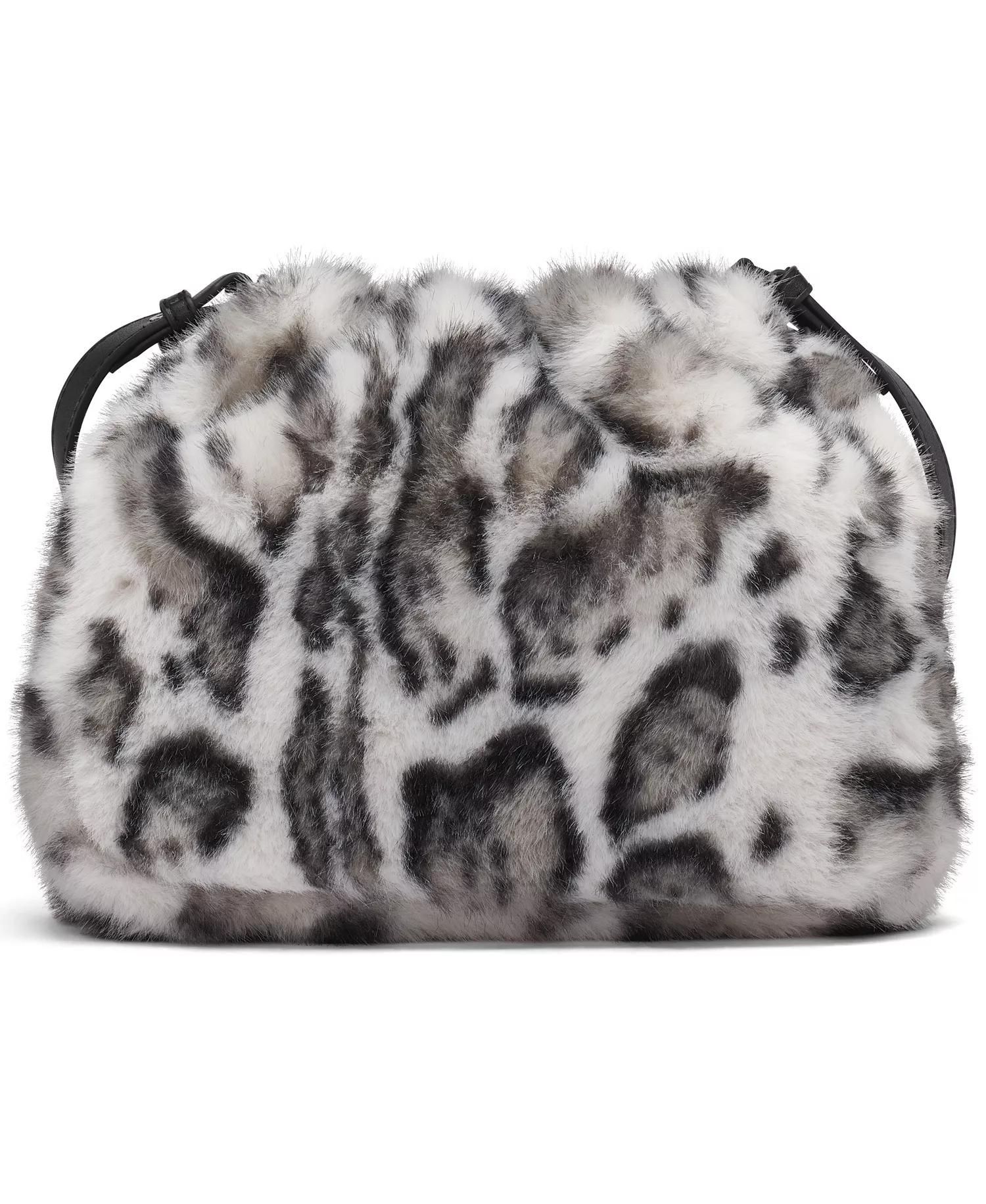 Halle Small Drawstring Crossbody Bag - Snow Leopard - ONE SIZE