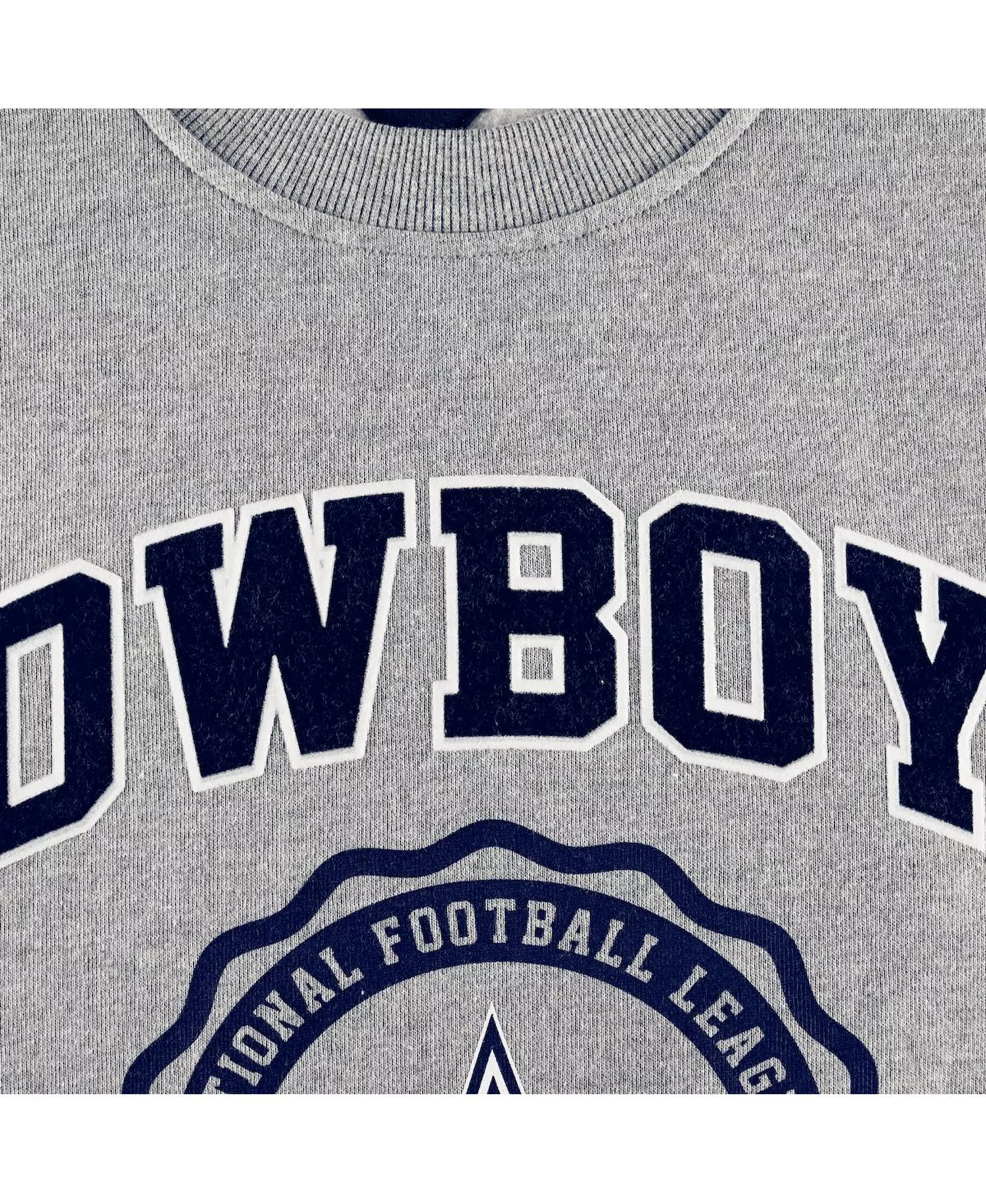 Men's Heather Gray Dallas Cowboys Ronald Crew Sweatshirt - Heather Gray - L