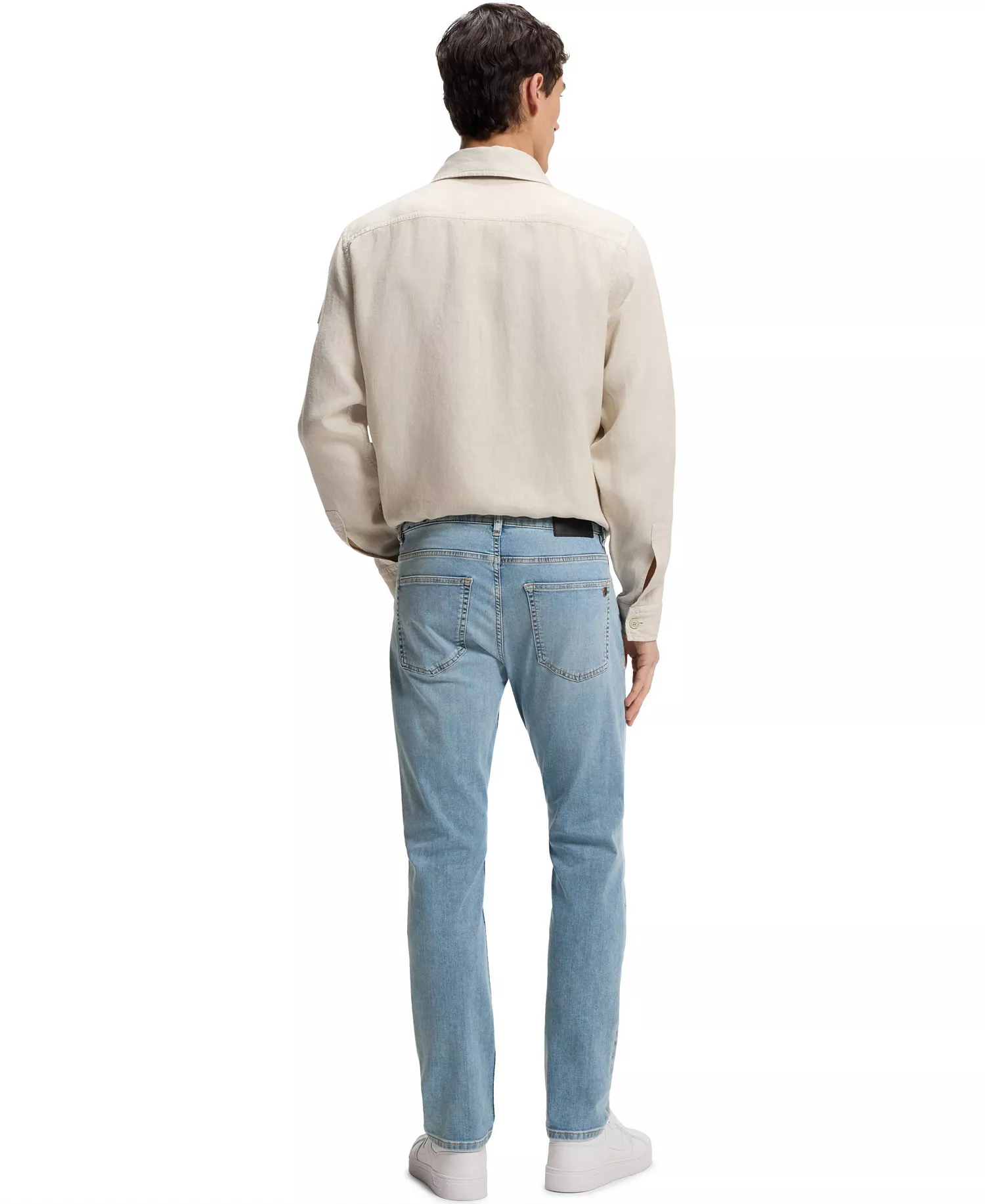 BOSS by Men's Soft-Motion Denim Delaware Slim-Fit Jeans - Aqua - 30 - 30