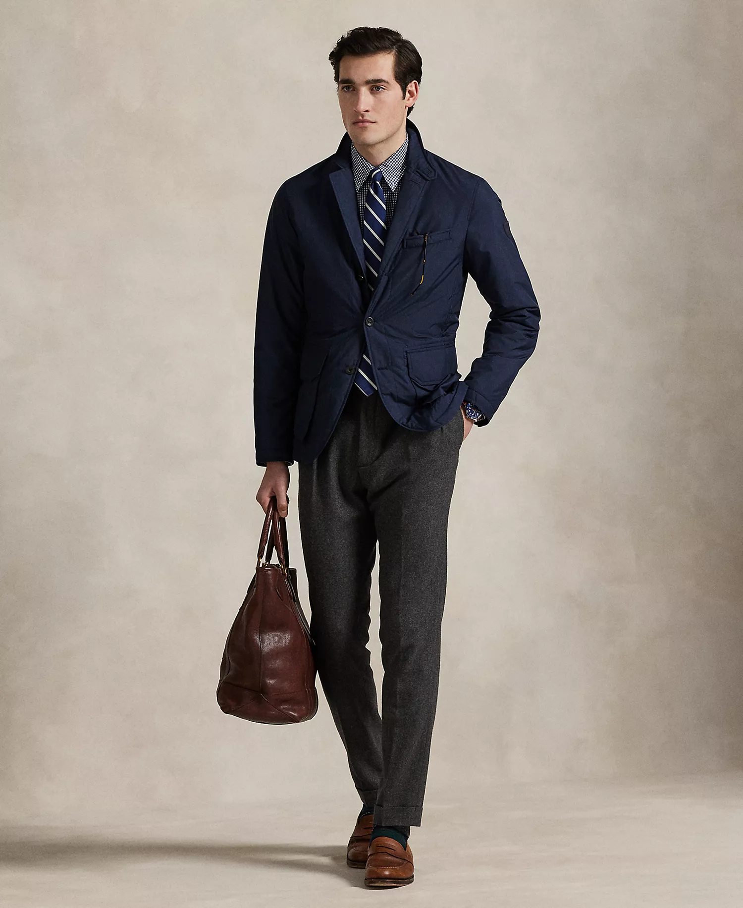 Men's Packable Utility Jacket - Collection Navy - 2XL