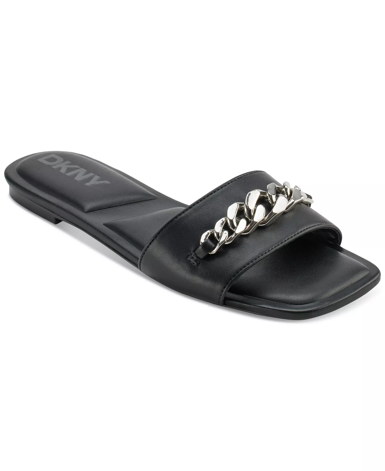 Women's Dania Chain Slide Sandals - Black - 10M