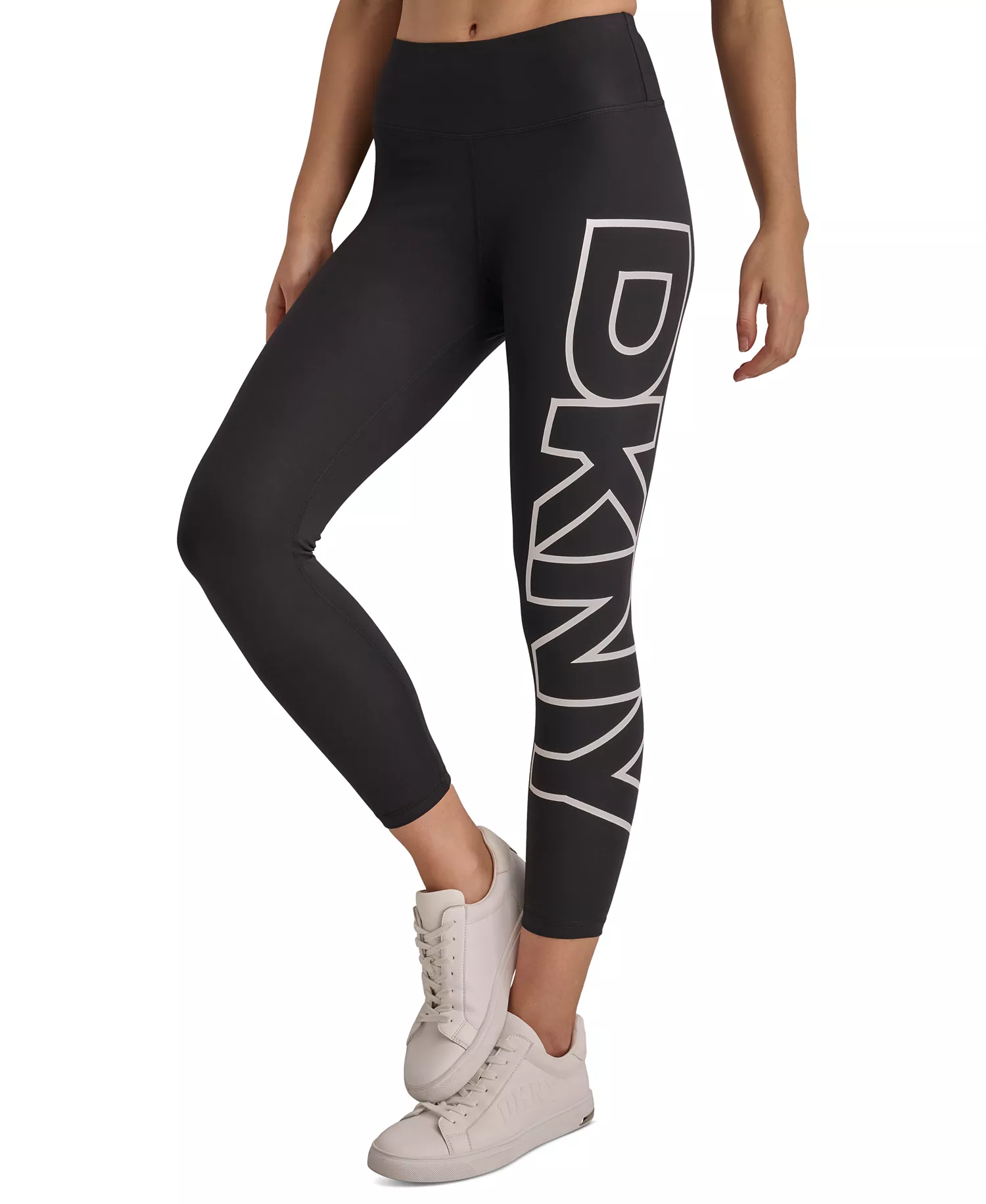 Women's High-Rise Logo Graphic 7/8 Leggings - Blk/wht - L