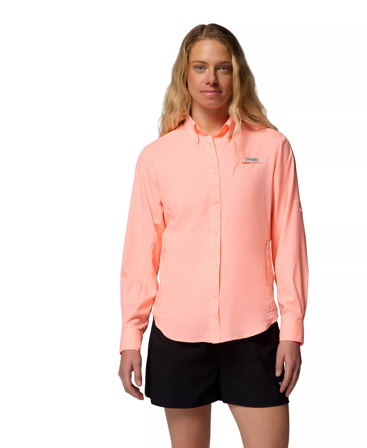 Women's PFG Tamiami II Long-Sleeve  - Tiki Pink - L