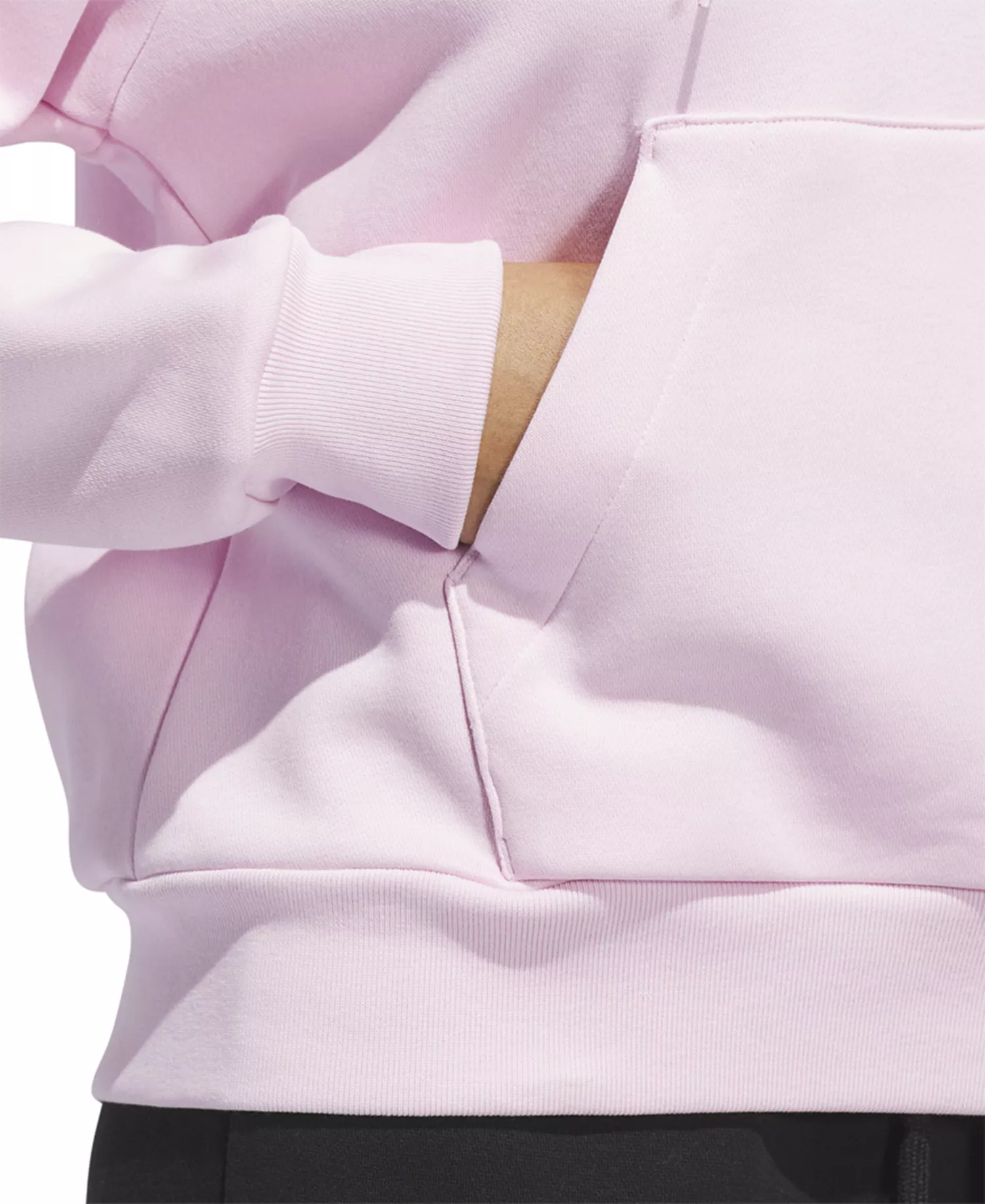 Seasonal Essentials Ruffled Big Logo Graphic Hoodie - Clear Pink - M