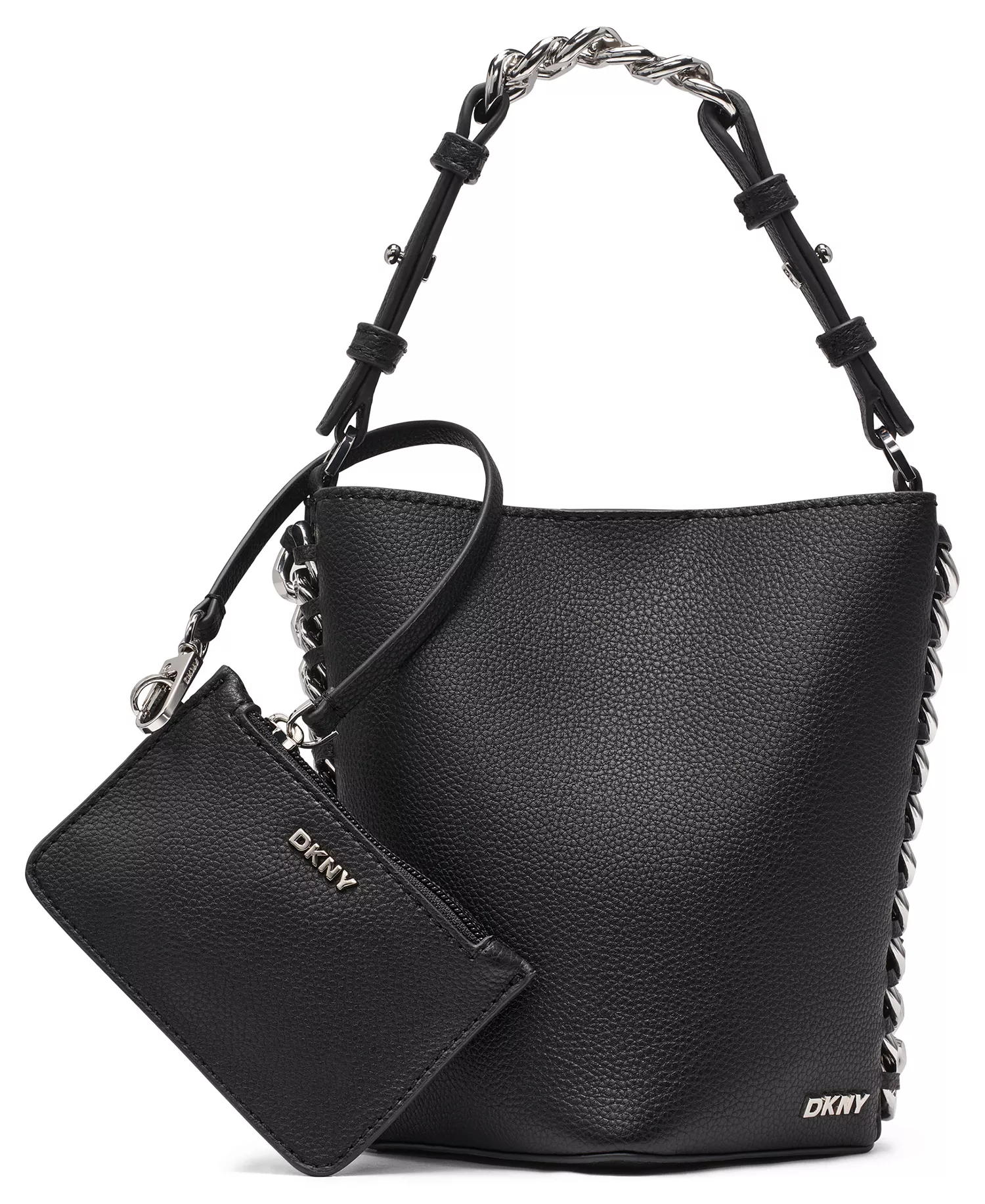 Riona Small Bucket Bag - Black/silver - NO SIZE