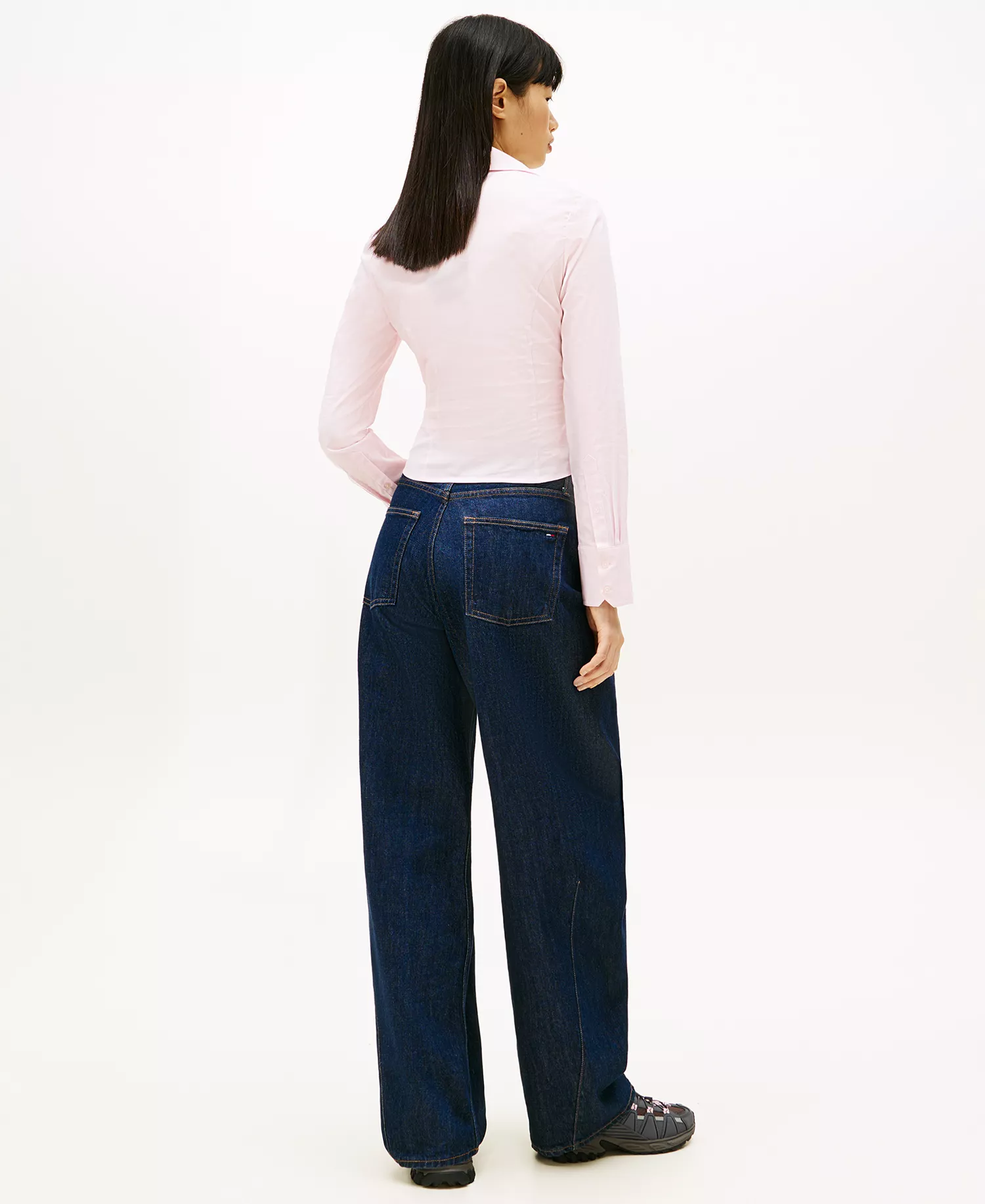 Women's Baby Fit Long-Sleeve Shirt - Light Pink - L