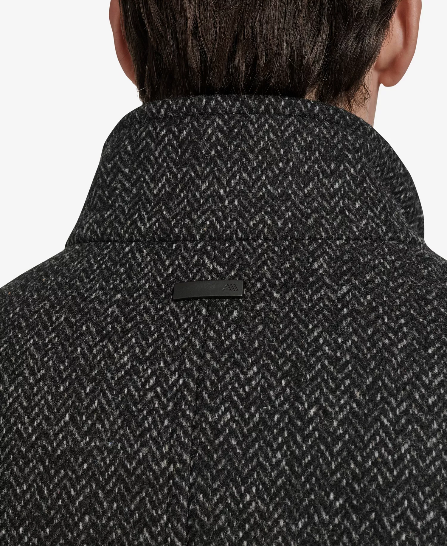 Men's Dorsey Plaid Jacket - Black Herringbone - 2XL