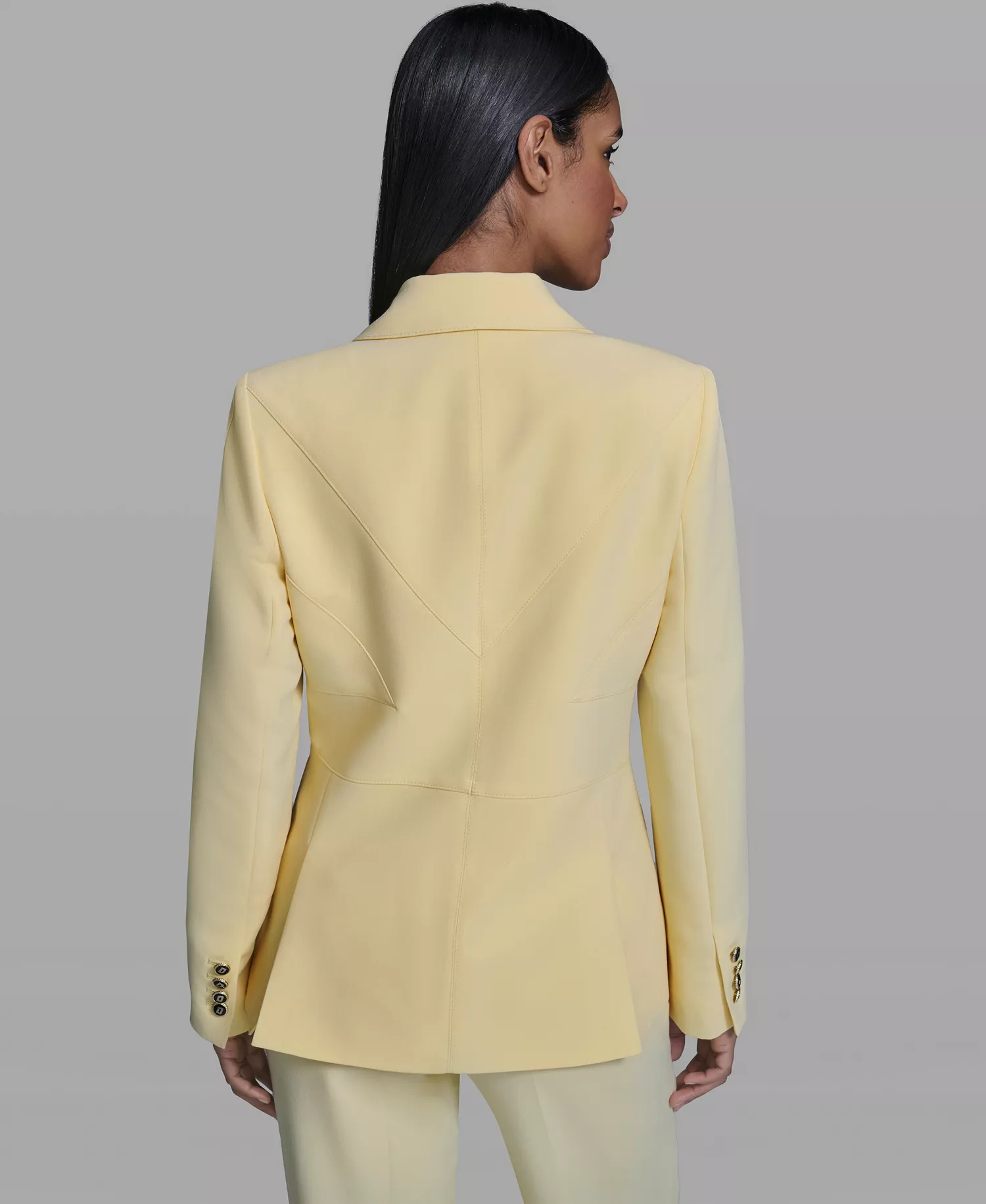 Women's Notch Lapel Jacket - Panna Cotta - 0