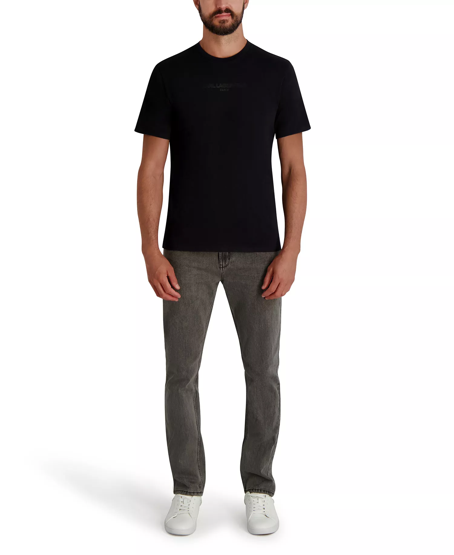 Men's Short Sleeve Crewneck Logo T-Shirt - Black - 2XL