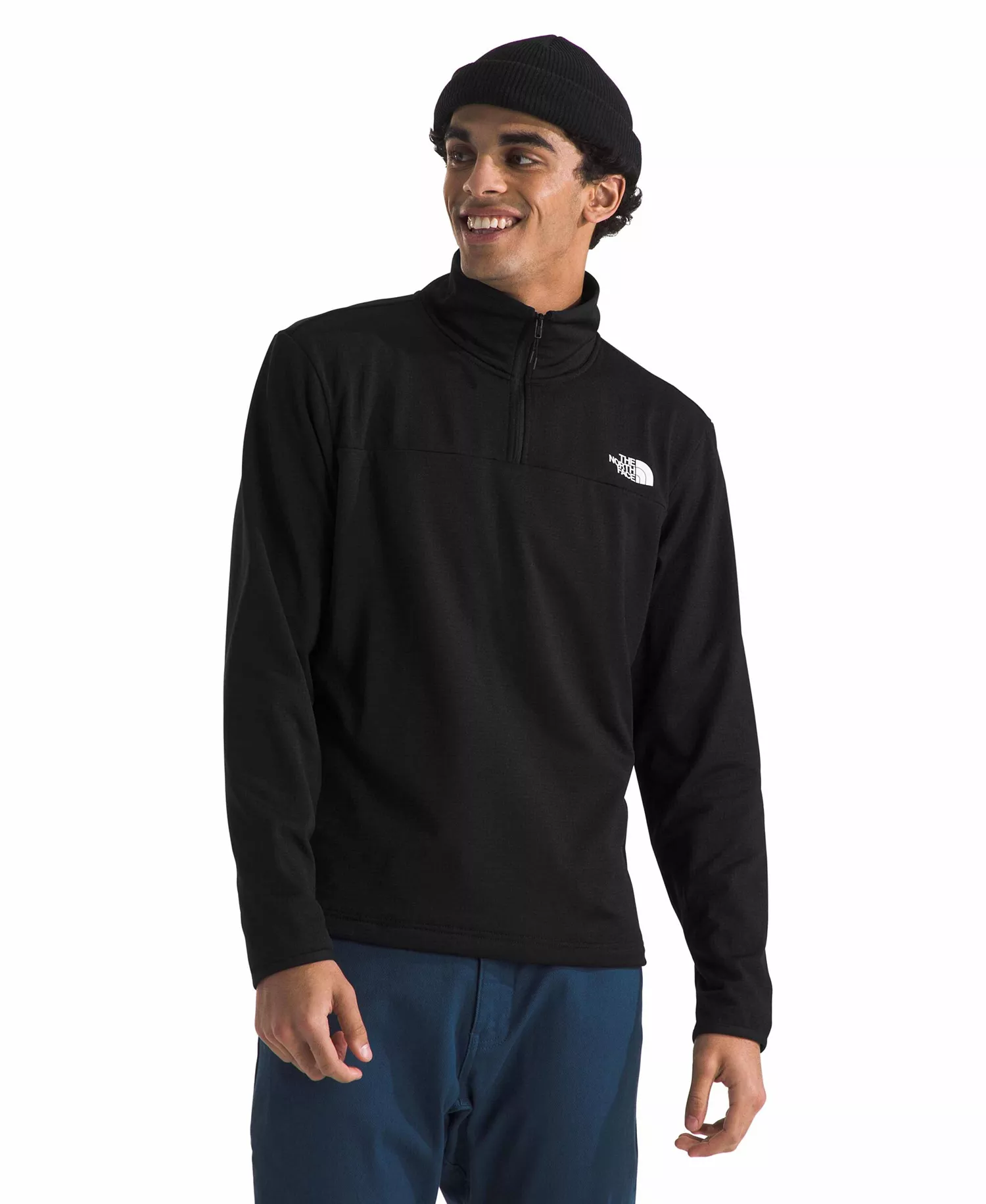 Men's Cedar Trail Grid Fleece Zip Sweatshirt - Black - 2XL