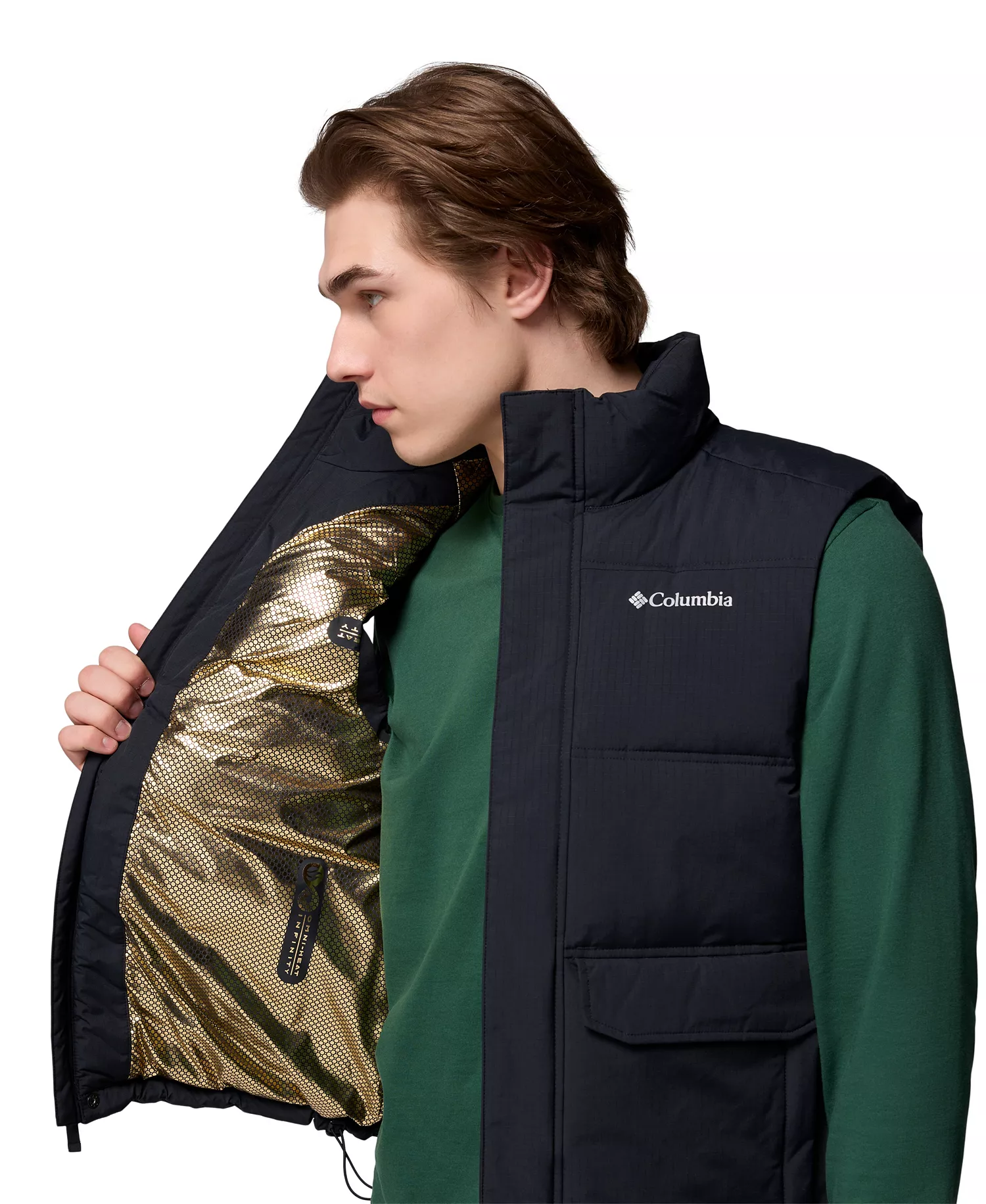 Men's Landroamer Puffer Vest - Black - L