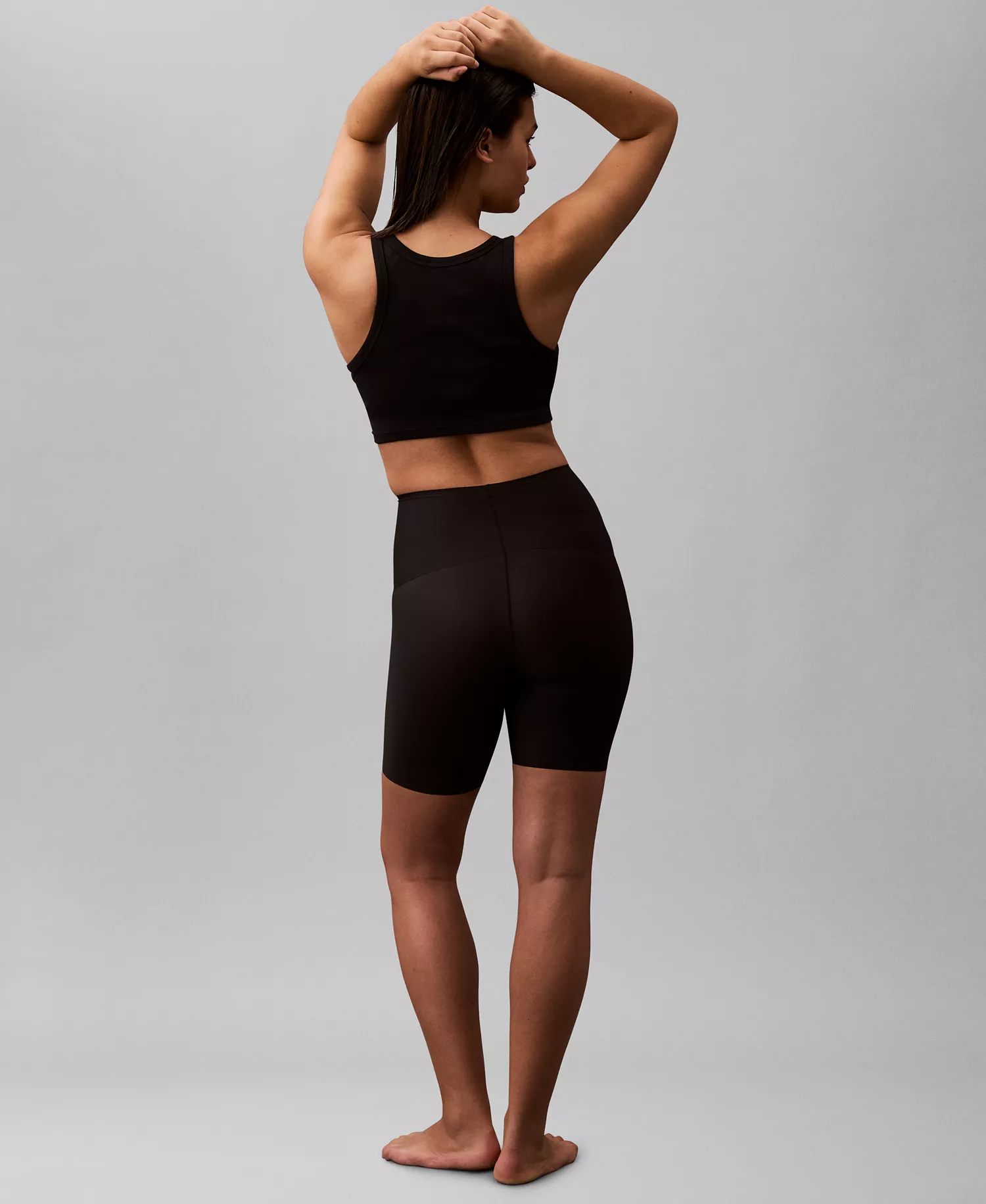 Women's Second Skin Light Smoothing Shorts QF8158 - Black - L