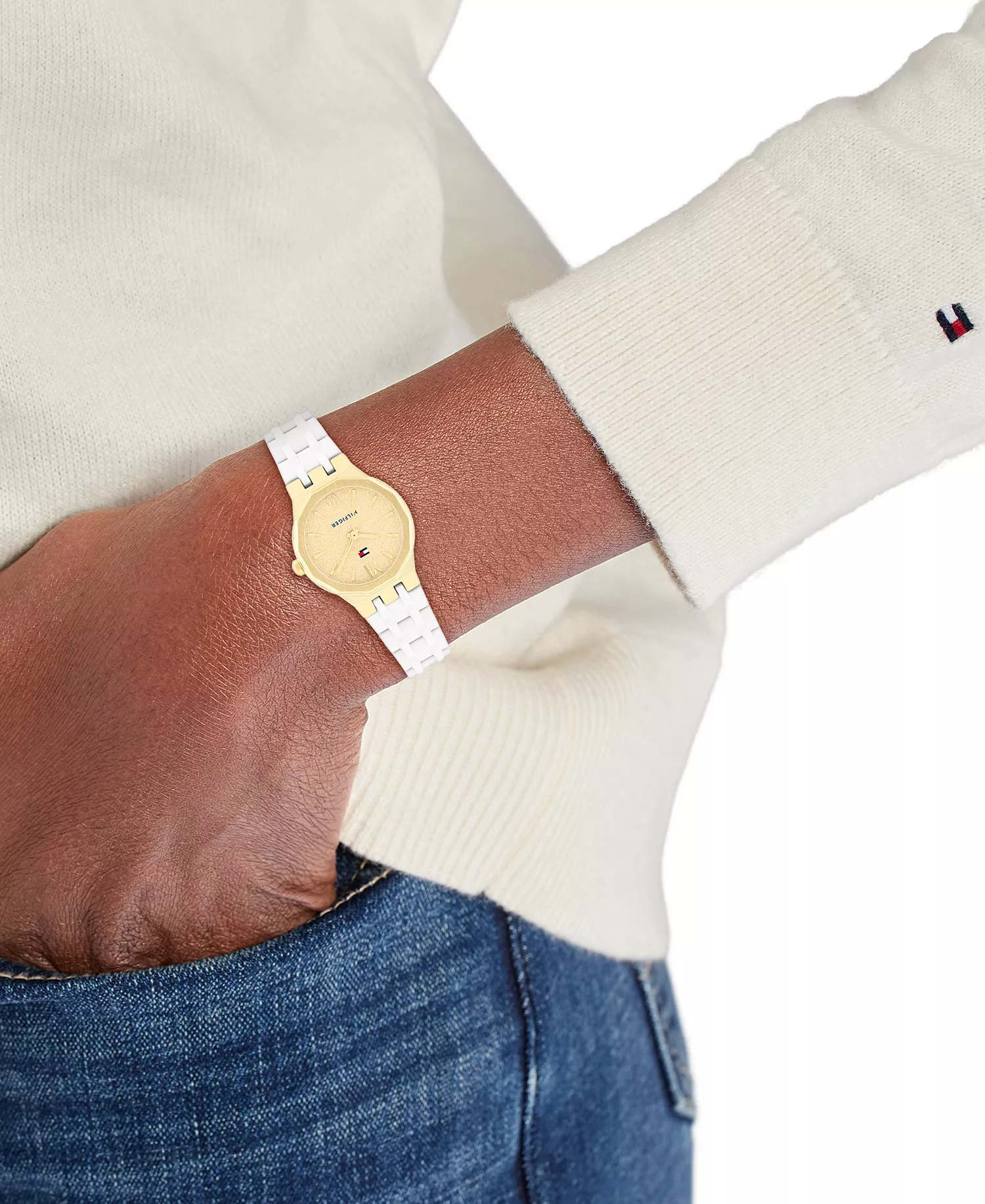 Women's Quartz White Silicone Strap Watch, 25mm - White - NO SIZE