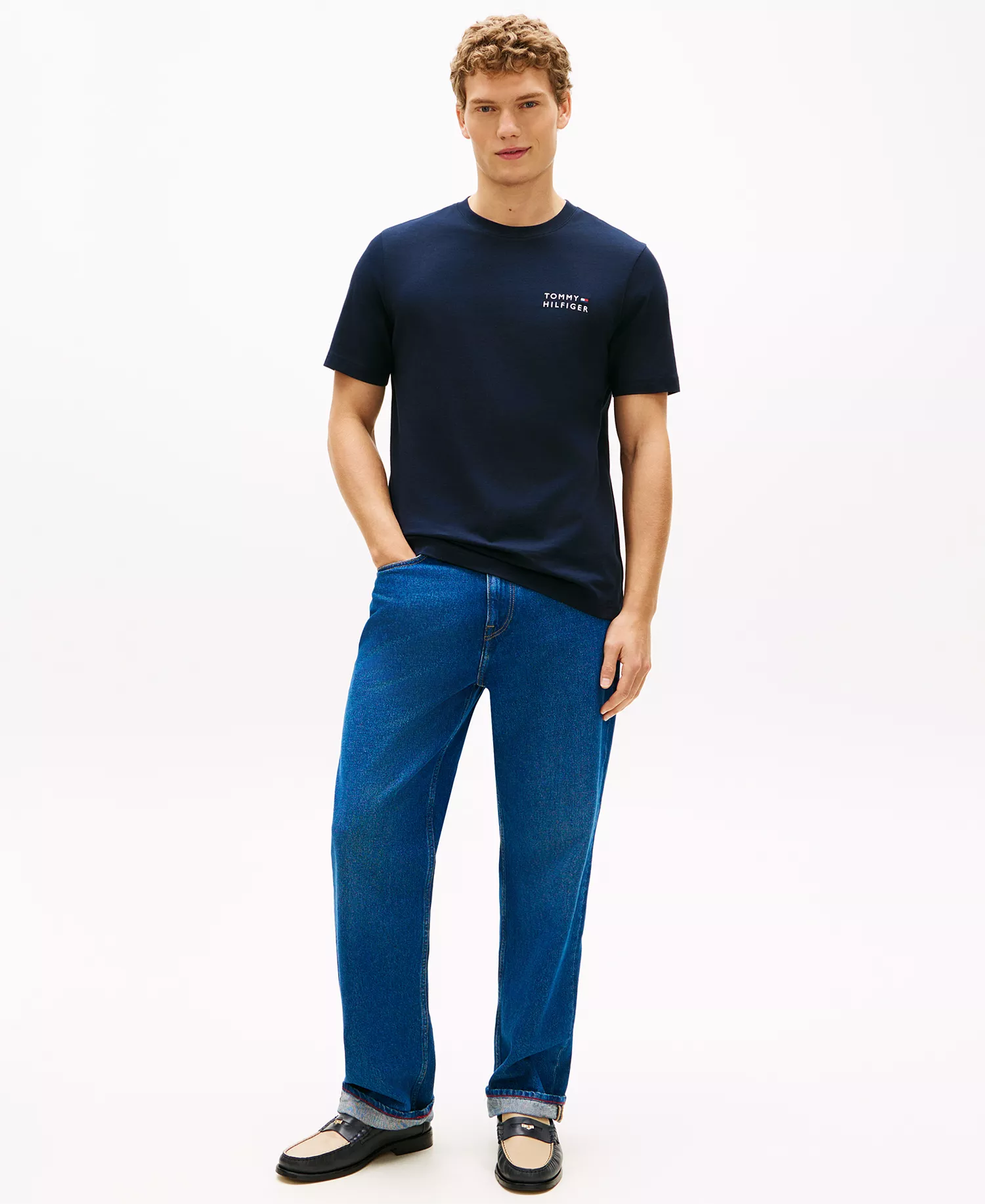 Men's Brand Love Embroidered Logo Crewneck T-Shirt - Desert Sky - L