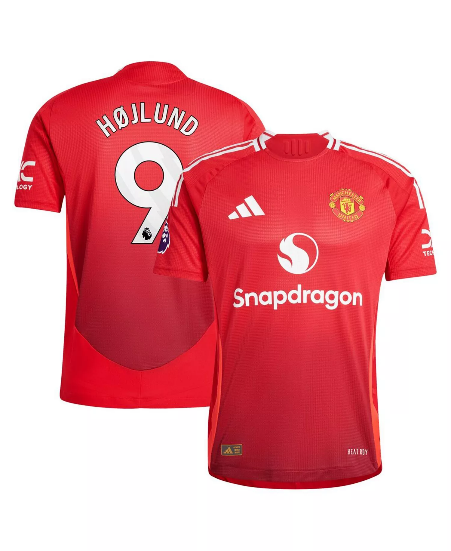 Men's Rasmus Højlund Red Manchester United 2024/25 Home Authentic Player Jersey - Red - 2XL