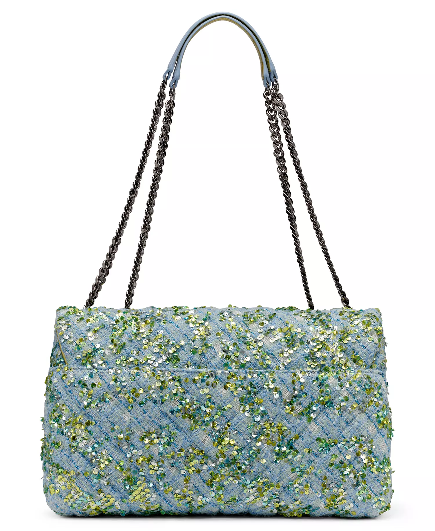 Lafayette Large Shoulder Handbag - Blue Aura Sequin - Small