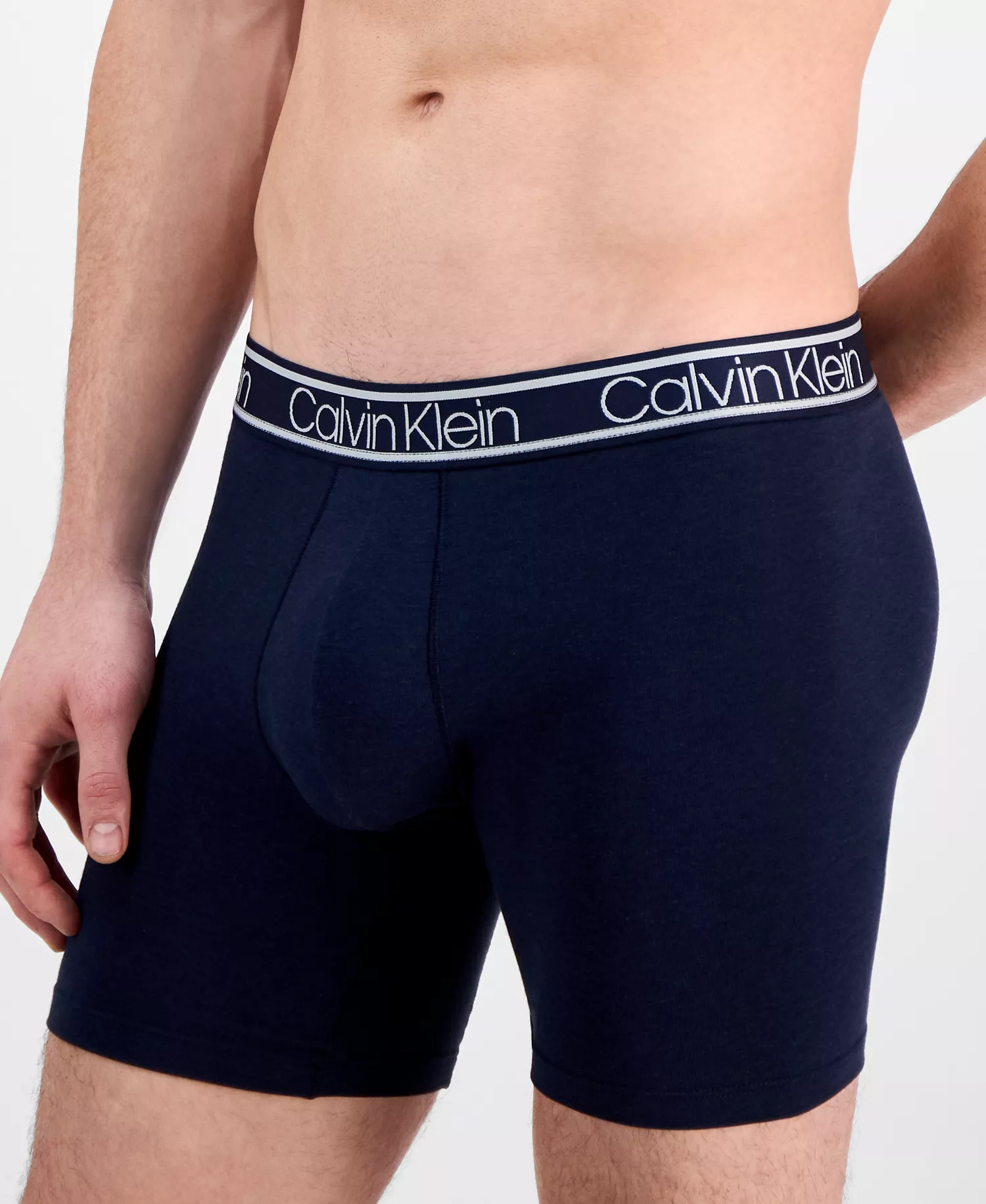 Men's 3pk. Comfort Logo Boxer Briefs - Black - L