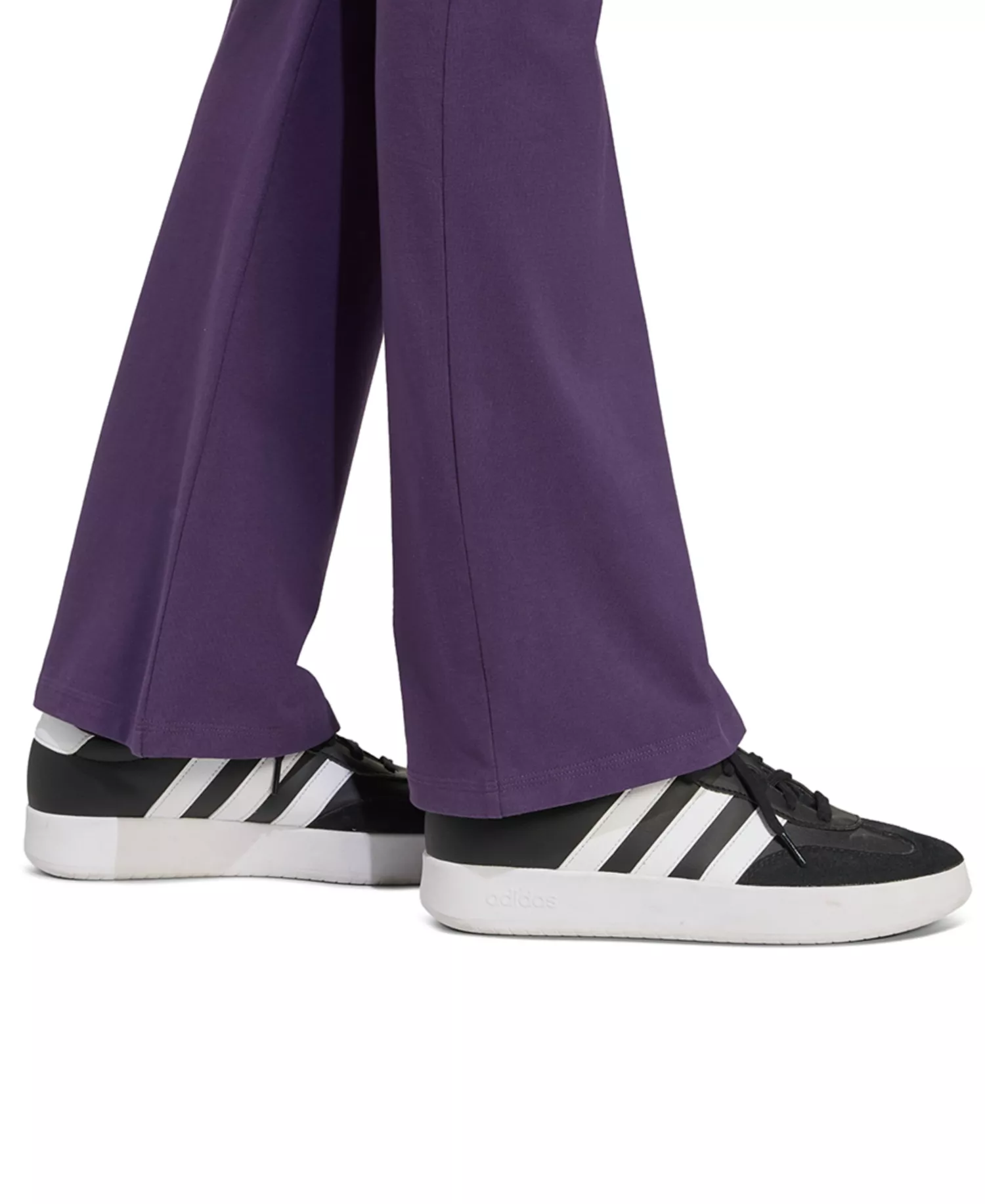 Women's Essentials Small Logo Flared Leggings - Aurora Plum/black - 2XL