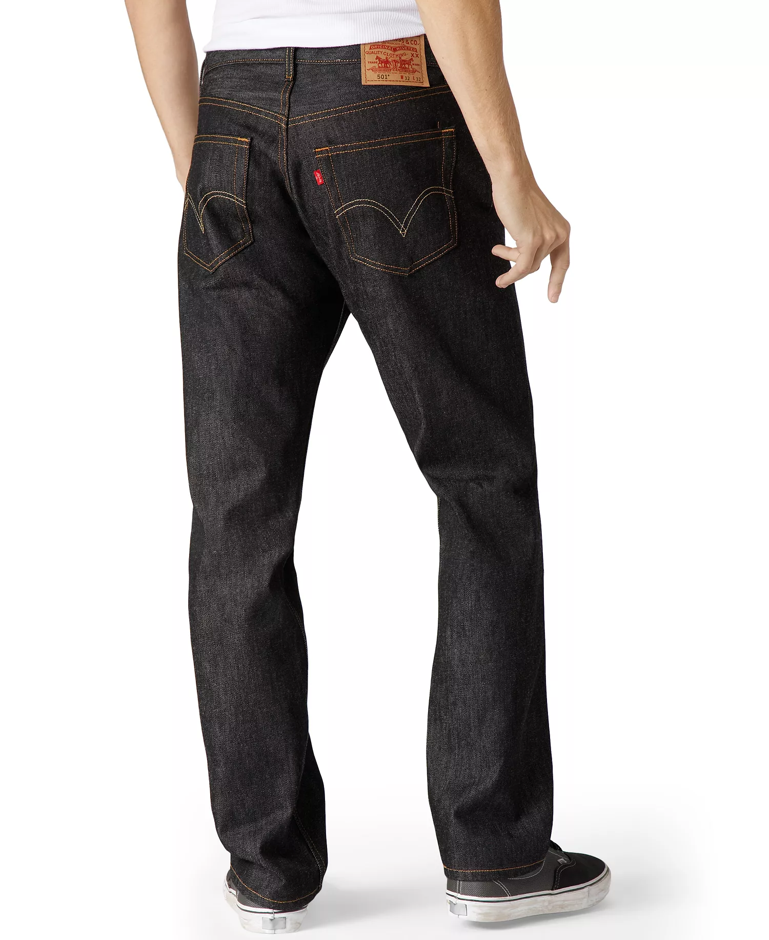 Men's Big & Tall 501® Original Shrink to Fit Jeans - Black Rigid - 32 - 34
