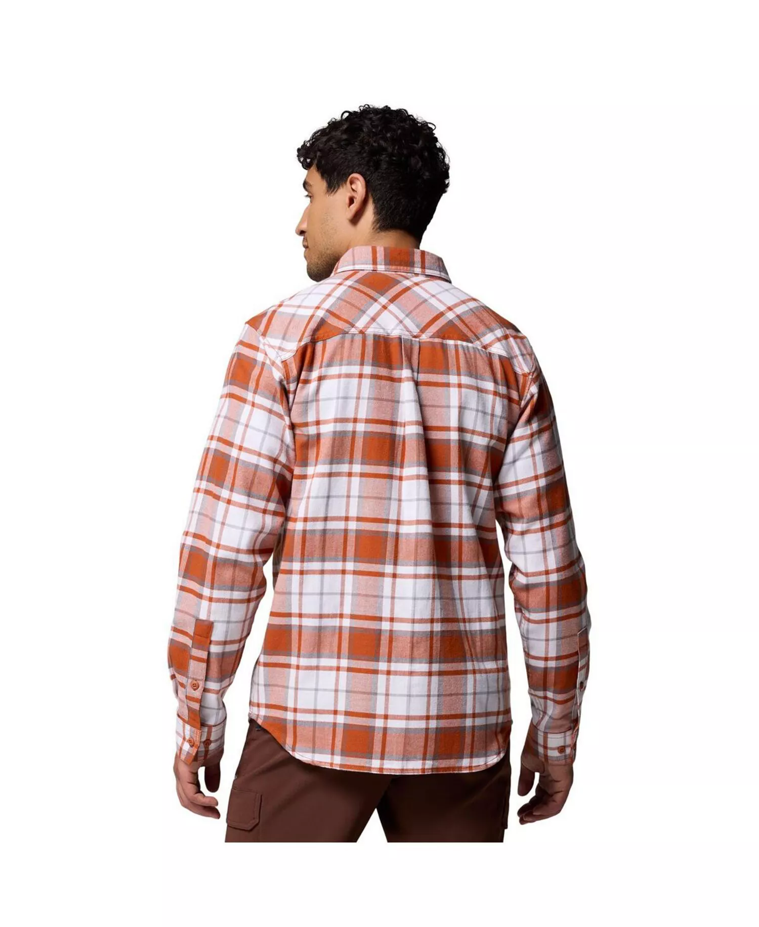 Men's Texas Orange Texas Longhorns Omni-Wick Flannel Long Sleeve Button-Up Shirt - Orange - L