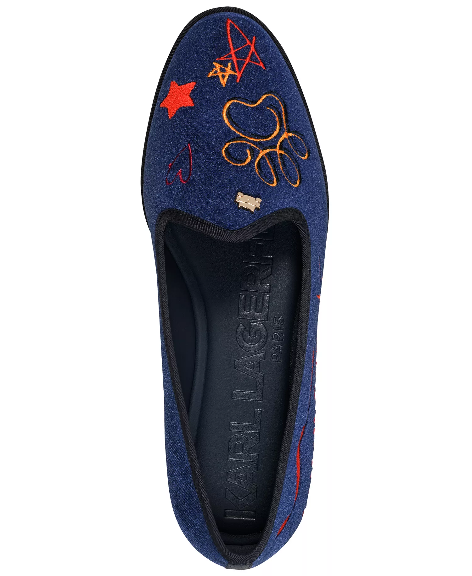 Women's Vaneda Ikonic Smoking Flat Loafers - Navy - 5.5M