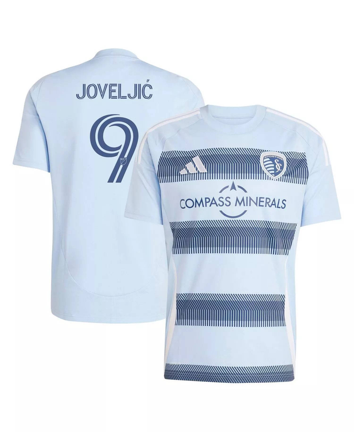 Men's Dejan Joveljic Light Blue Sporting Kansas City 2025 One KC Replica Player Jersey - Light Blue - 2XL
