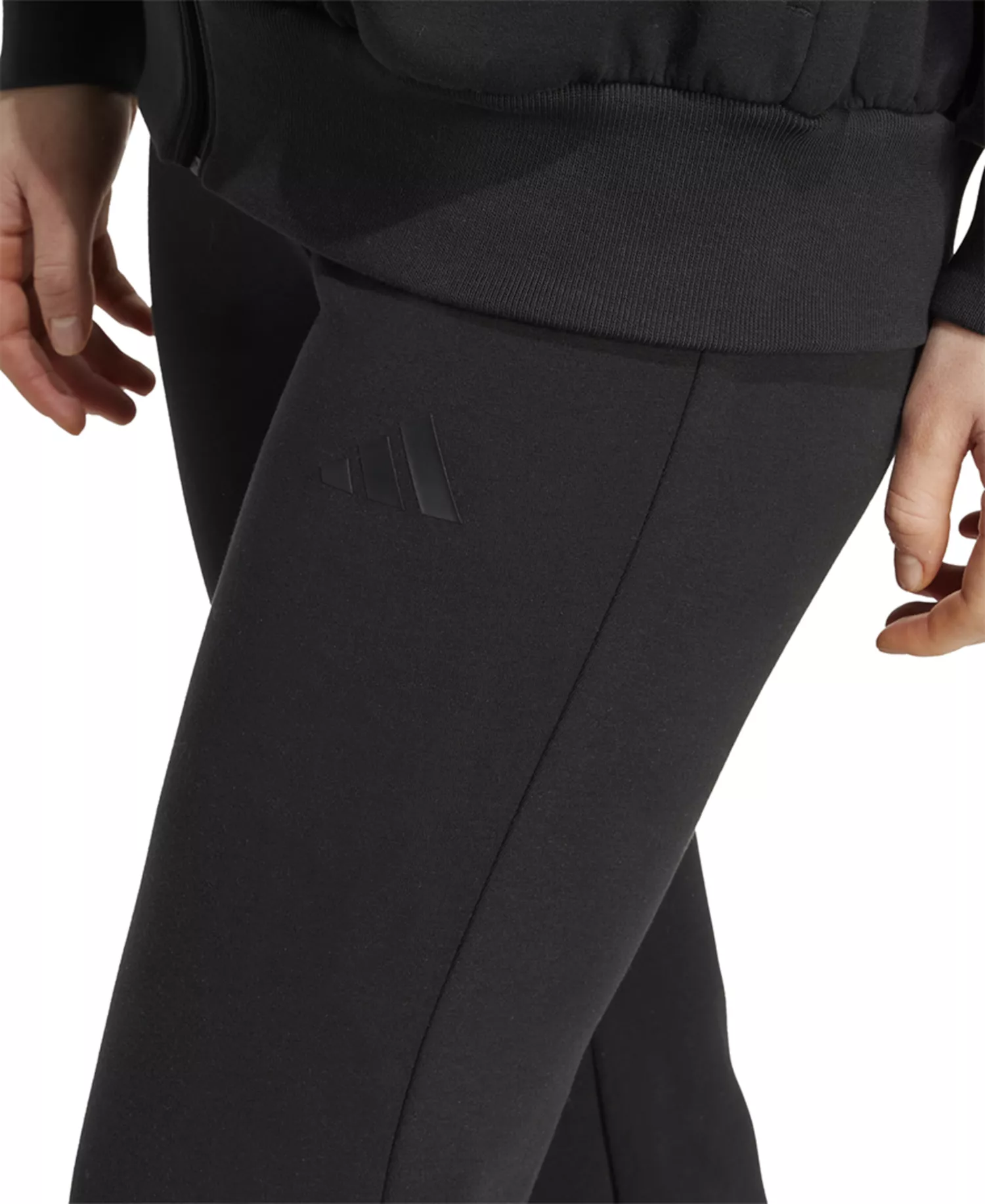 Women's Mid-Rise Pull-On Flare-Leg Logo Pants  - Black - L