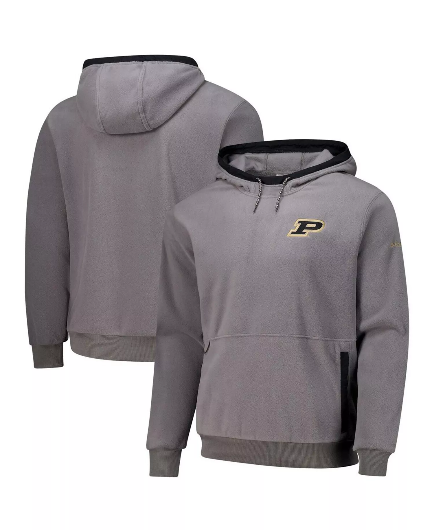 Men's Gray Purdue Boilermakers Flanker Fleece Pullover Hoodie - Gray - XXL