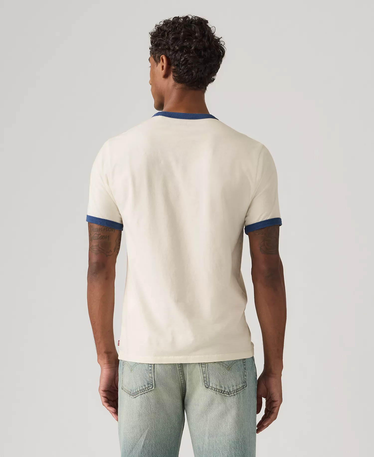 Men's Graphic Standard Ringer Tee - Egret - 2XL