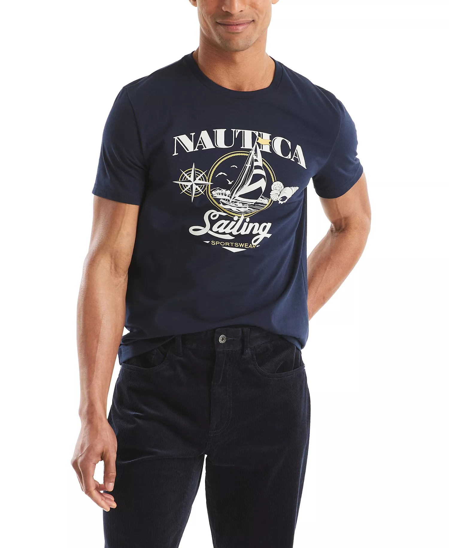 Men's Heritage Graphic T-Shirt - Navy Seas - 2XL