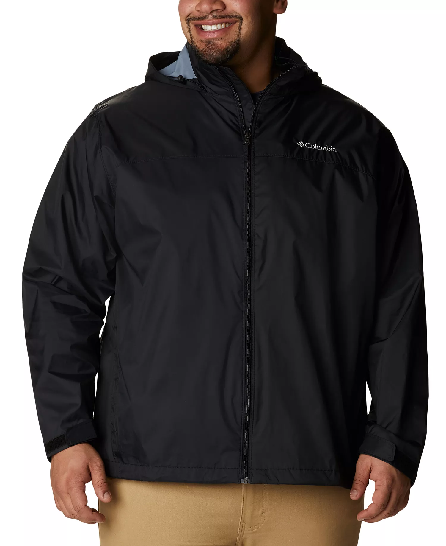 Men's Big & Tall Glennaker Lake Rain Jacket - Black - 1X