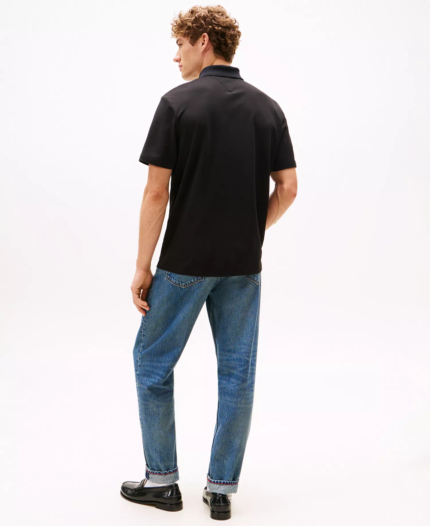 Men's Tommy x U.S. SailGP Team Short Sleeve Tech Polo Shirt - Black - S