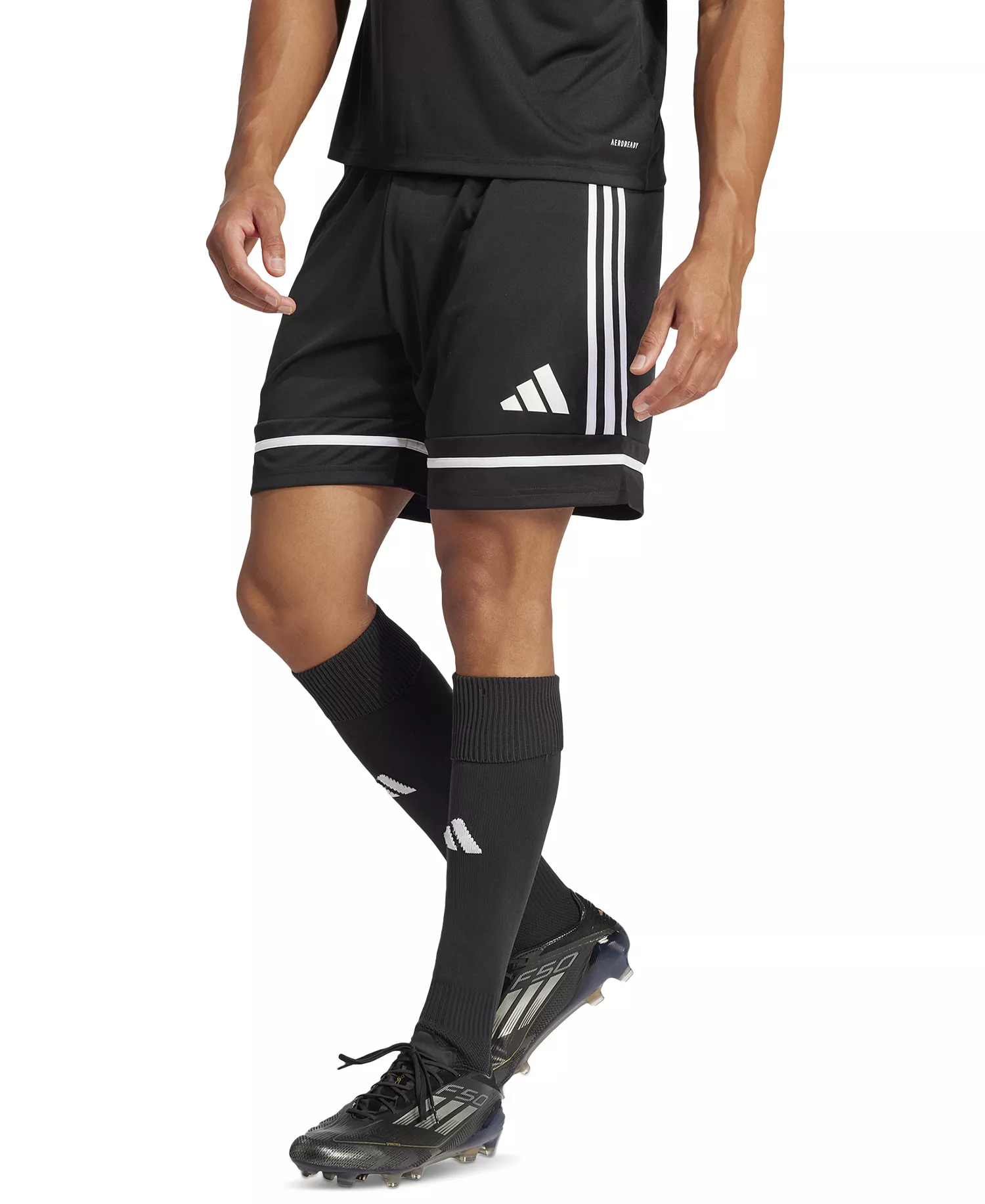 Men's Regular-Fit Squad 25 Logo Shorts - Black/blac - 2XL