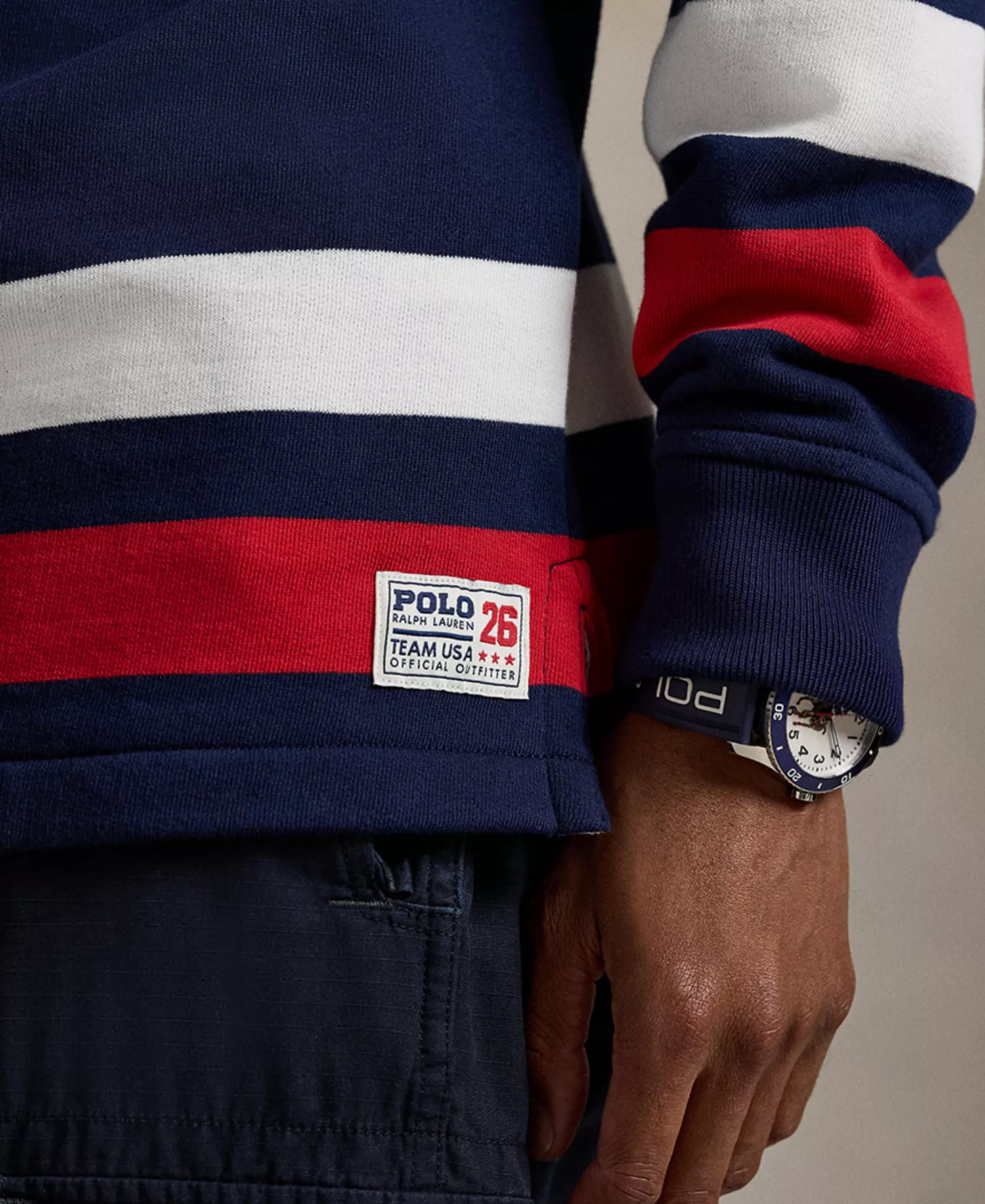 Men's Team USA Rugby Sweatshirt - Refined Navy Multi - L