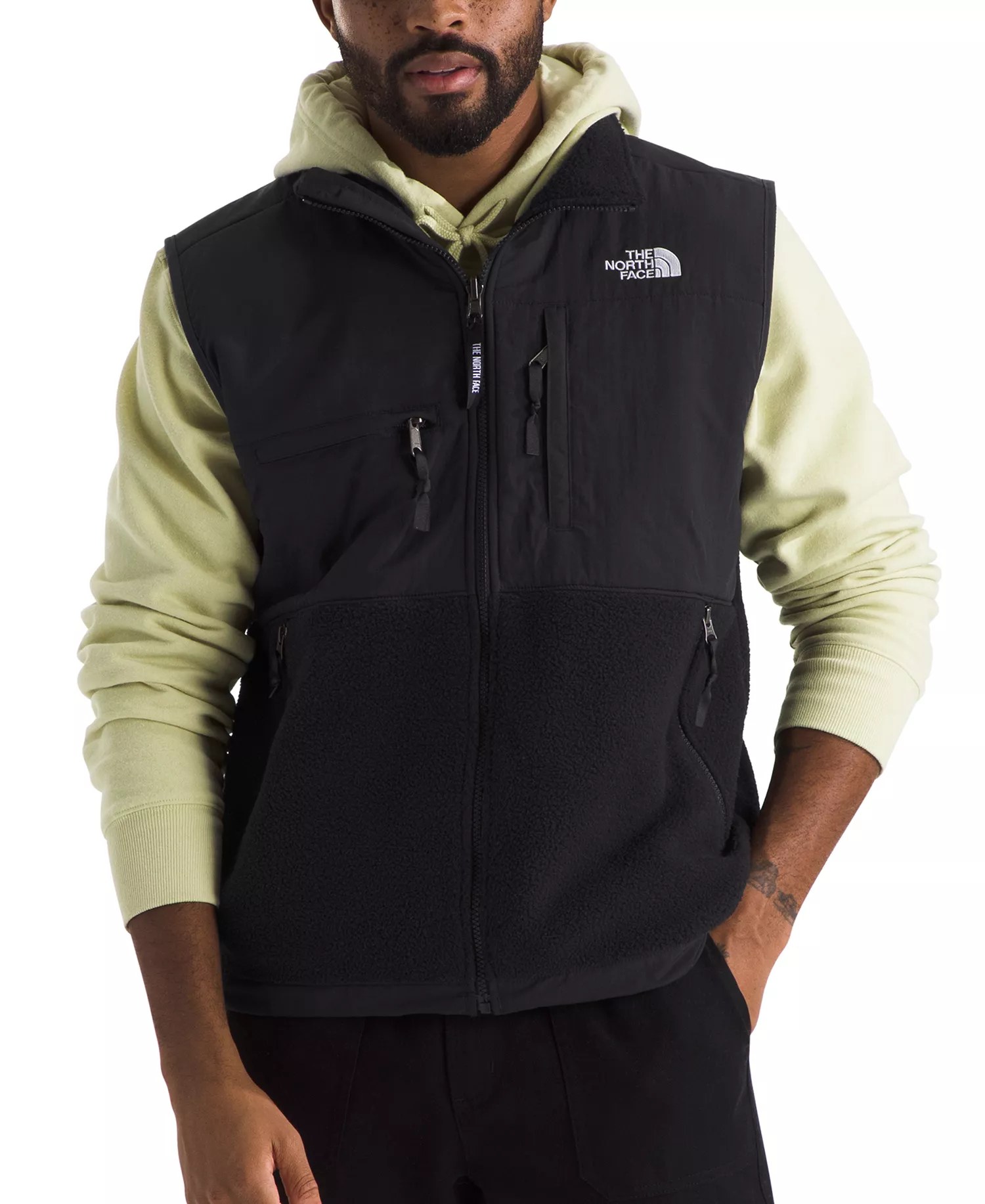 Men's Retro Denali Zipper Vest  - Tnf Black - 2XL