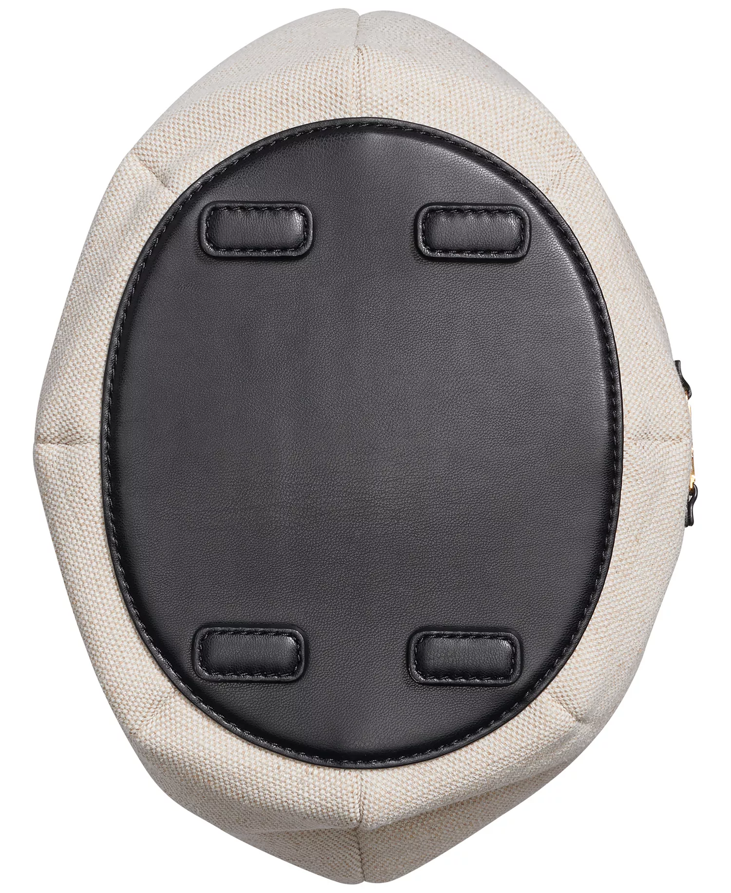 Weekend Woven Medium Bucket Bag - Natural/Black - ONE SIZE