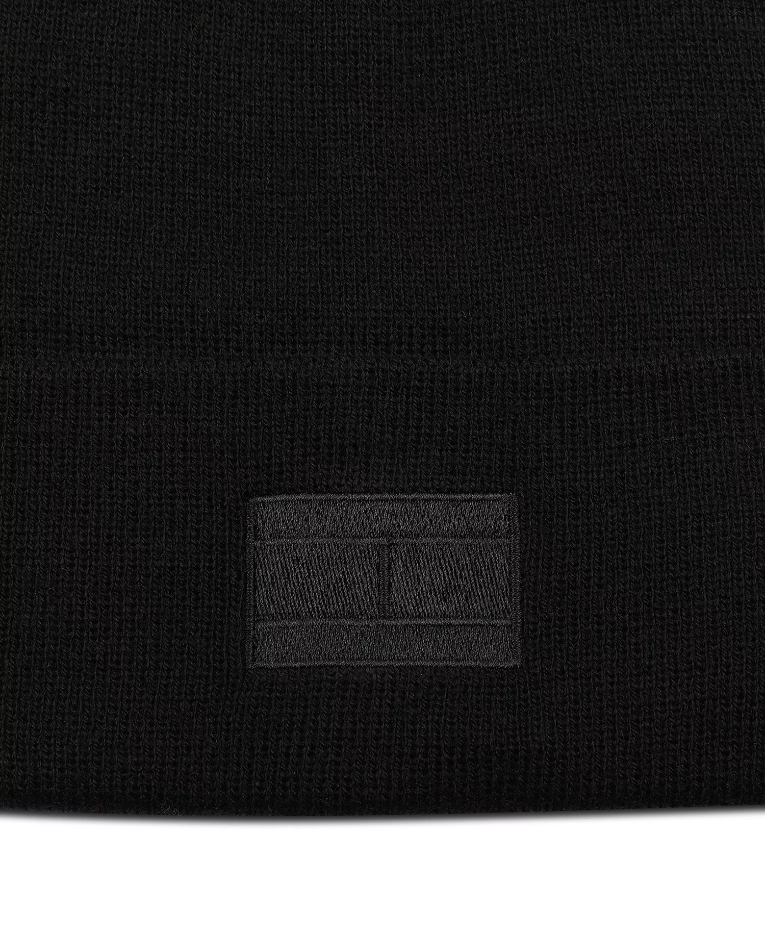 Men's Ghost Logo Embroidered Beanie   - Black - OS